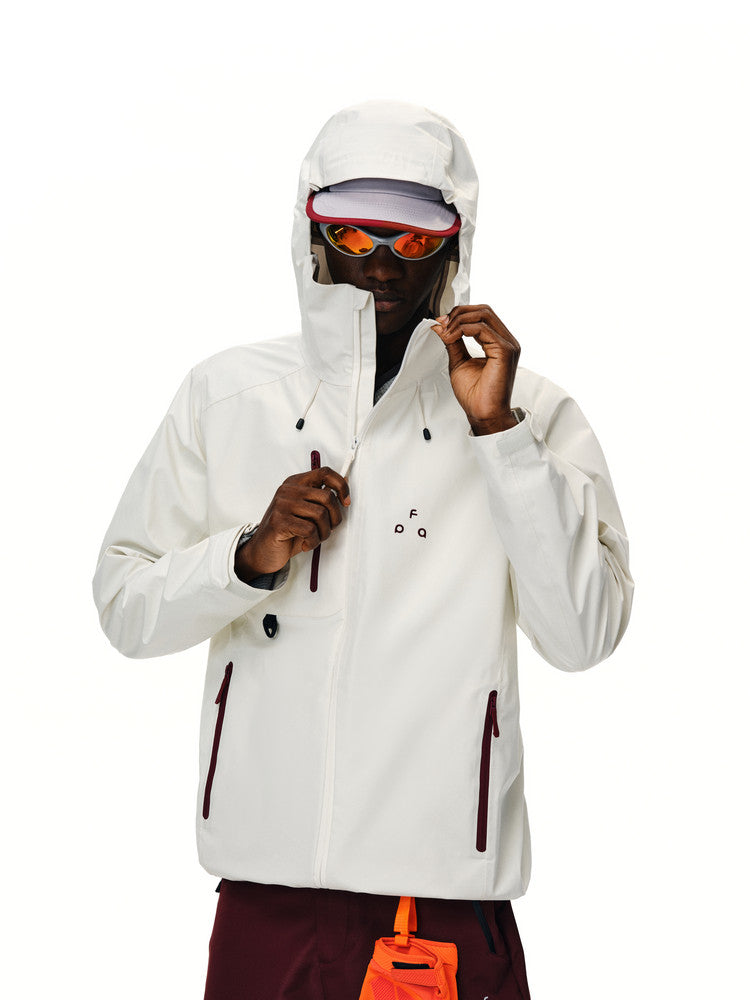FPA Rain Shield Sealed Seam Outdoor Three-Proof Full-Seam Waterproof Jacket, Mountain Climbing Coat with Hood, Couple Sports Jacket