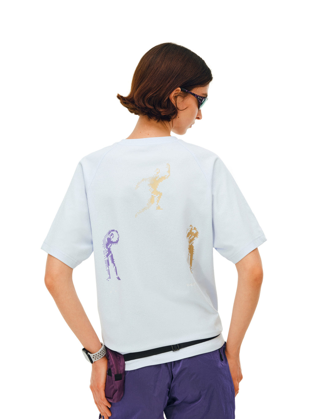 FPA A7 Antimicrobial Quick-Dry Sports Short Sleeve T-Shirt for Summer, Round Neck, Casual Print, Outdoor, Couple Style