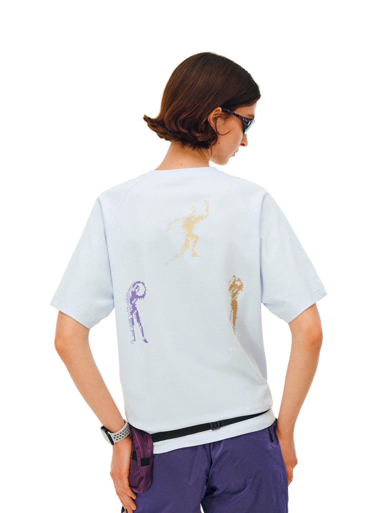 FPA A7 Antimicrobial Quick-Dry Sports Short Sleeve T-Shirt for Summer, Round Neck, Casual Print, Outdoor, Couple Style