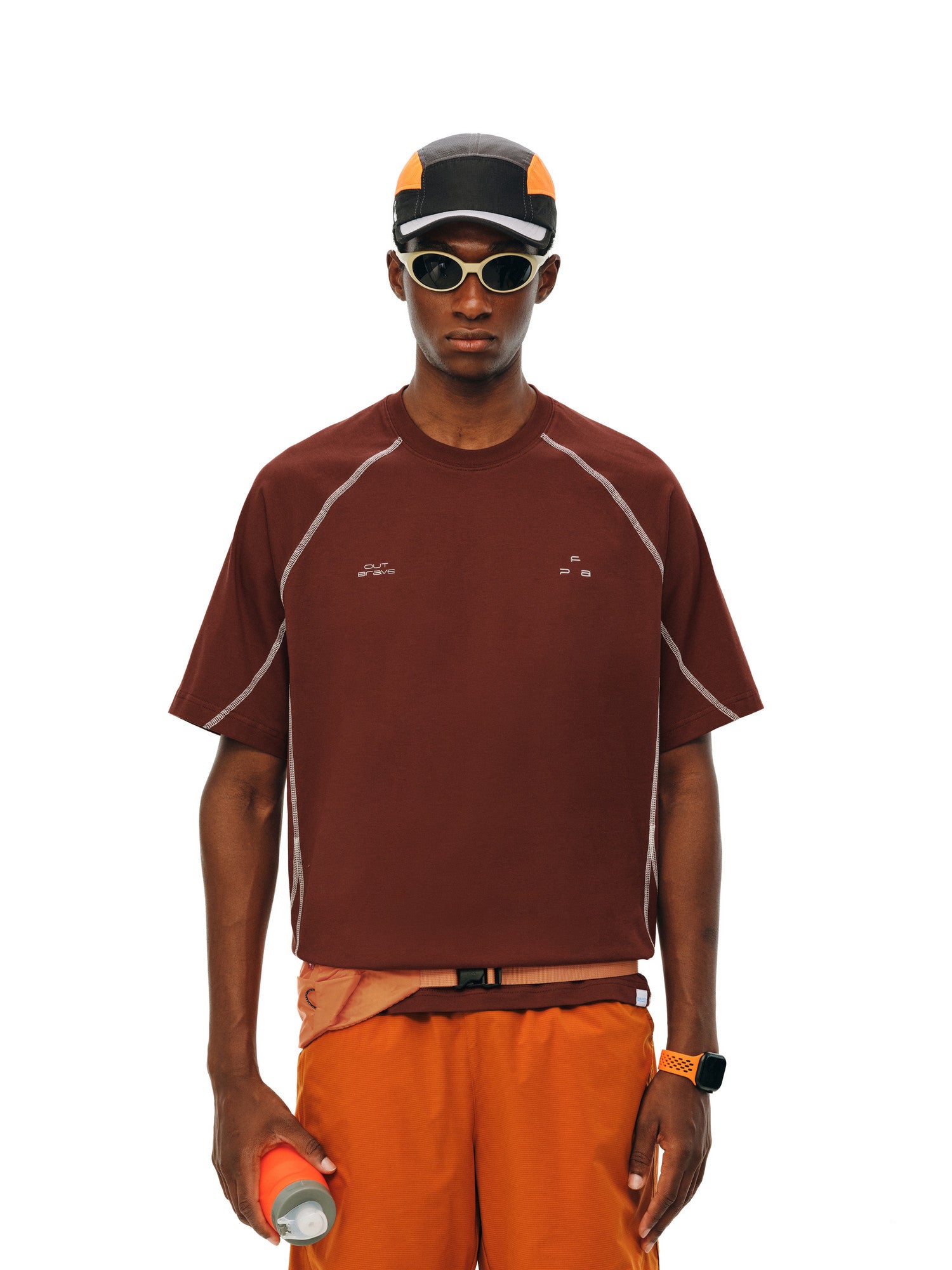 FPA Hasselblad Line Reflective Dot COOLMAX Athletic Short Sleeve T-Shirt – Basic Logo Couple Style, Cool & Quick-Dry Summer Tee