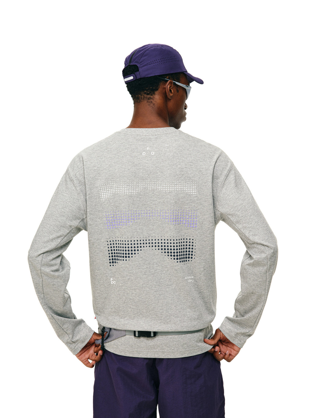 FPA 7A Antibacterial Quick-Dry Cool-Touch Anti-Mite Long-Sleeve Sports T-Shirt for Men and Women, Autumn Outdoor Fitness Round Neck Printed Couple Tee