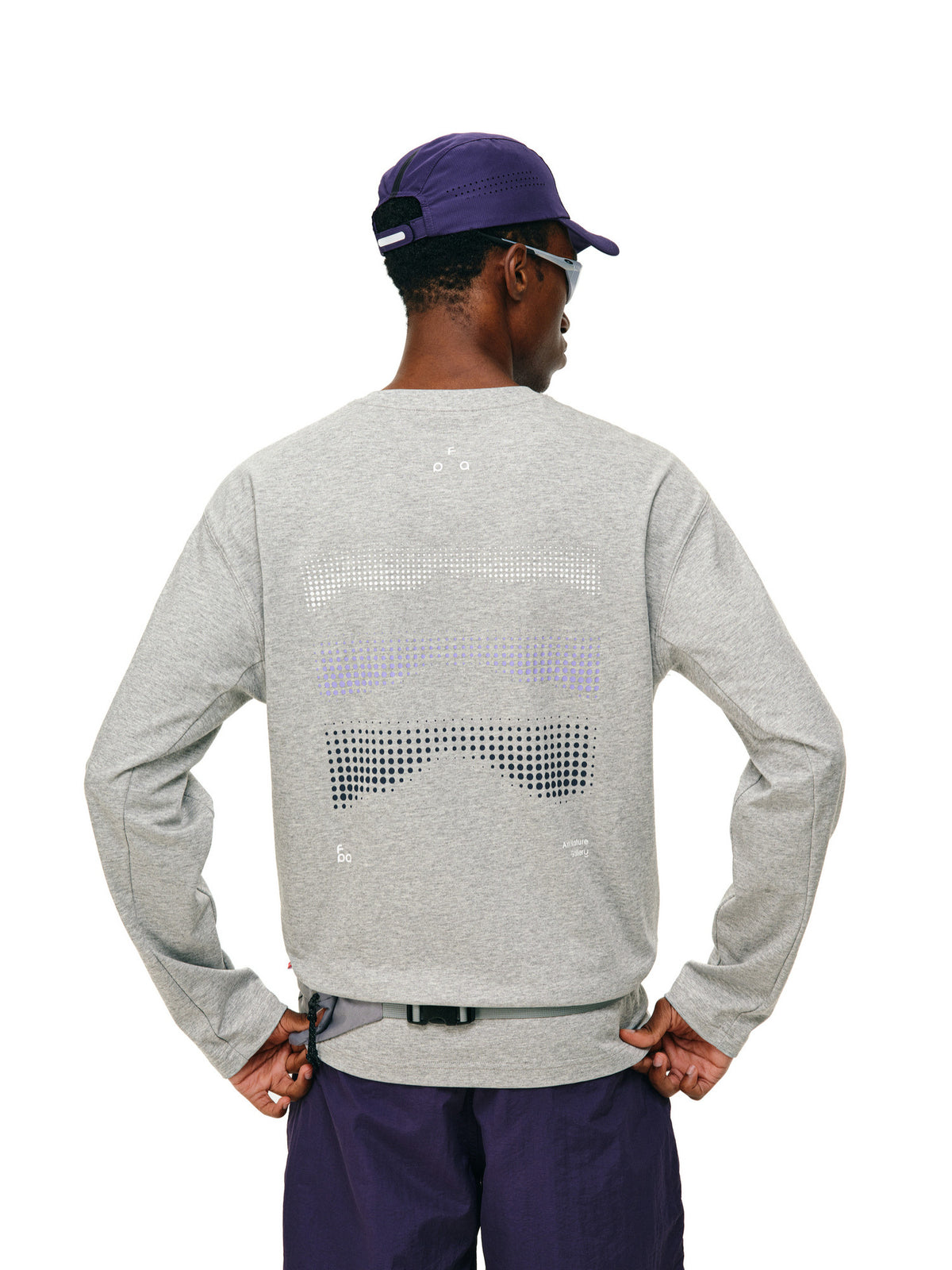FPA 7A Antibacterial Quick-Dry Cool-Touch Anti-Mite Long-Sleeve Sports T-Shirt for Men and Women, Autumn Outdoor Fitness Round Neck Printed Couple Tee