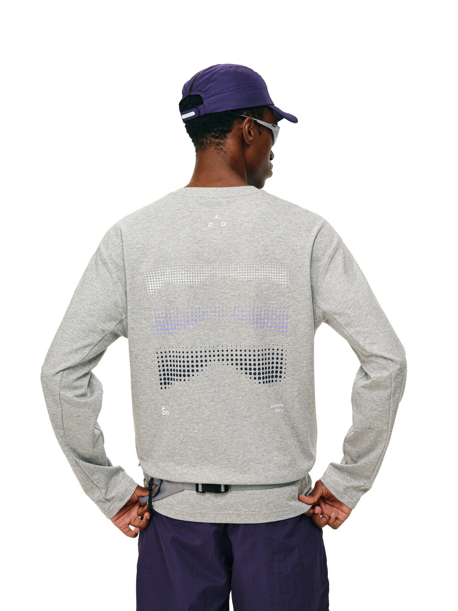 FPA 7A Antibacterial Quick-Dry Cool-Touch Anti-Mite Long-Sleeve Sports T-Shirt for Men and Women, Autumn Outdoor Fitness Round Neck Printed Couple Tee