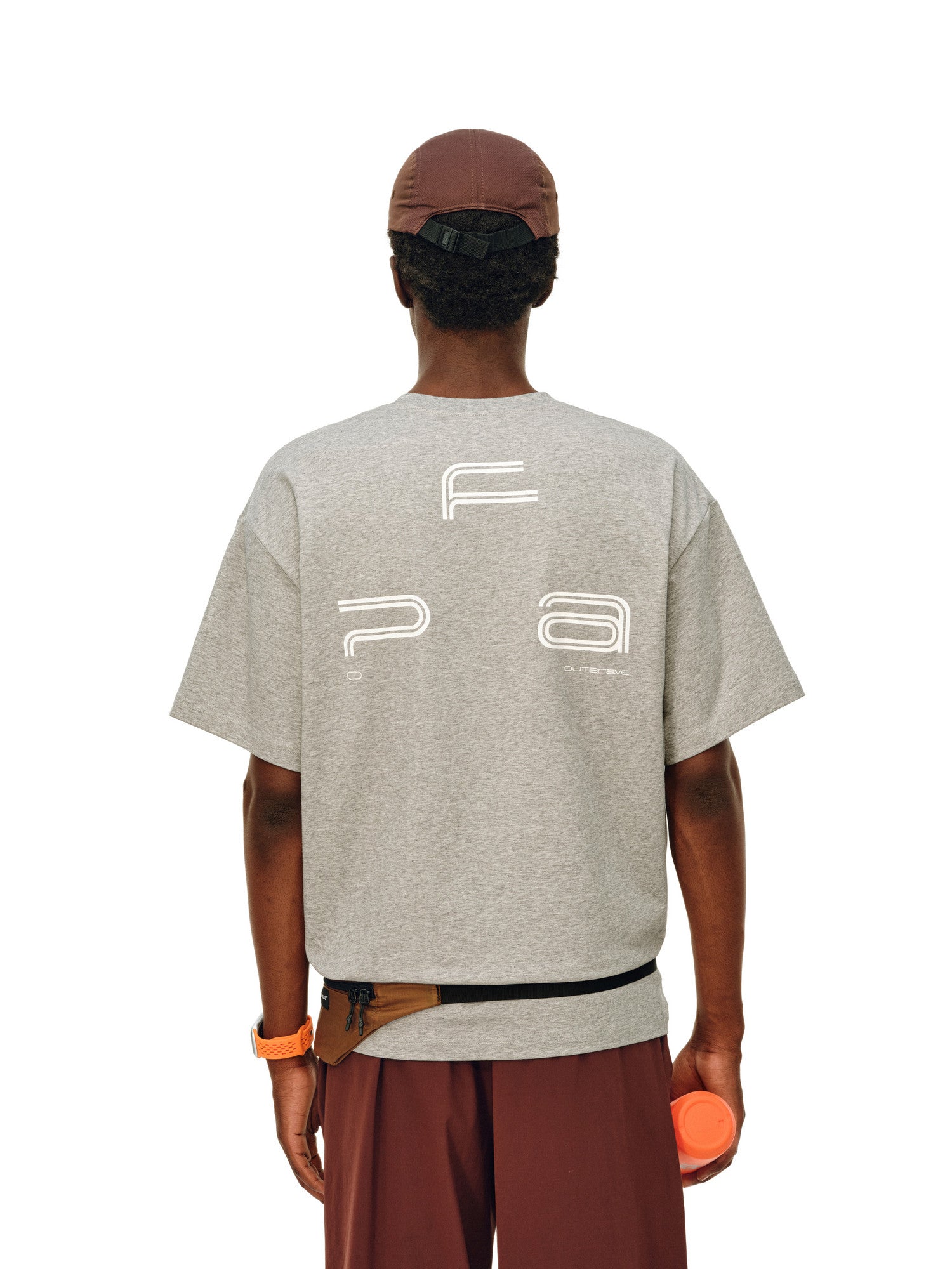 FPA COOLMAX Short Sleeve T-Shirt for Sports, Quick-Dry Cooling Basic Logo Couple Round Neck Summer Tee