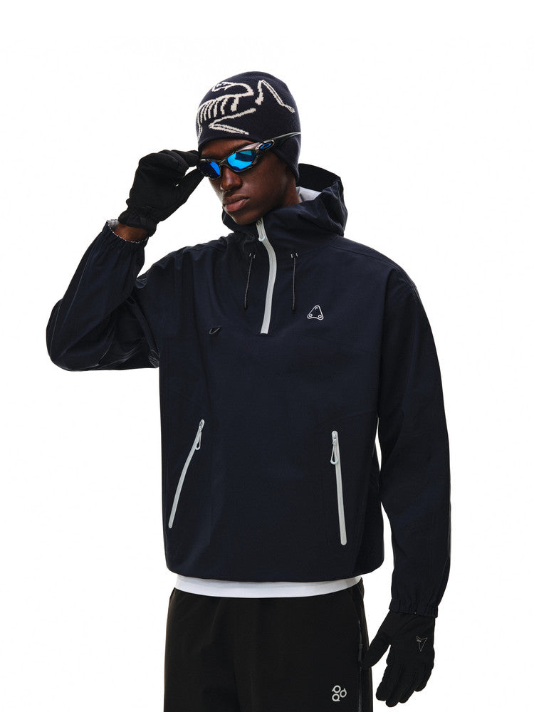 FPA Fully Taped Seam Waterproof Breathable Abrasion-Resistant Half-Zip Hard Shell Jacket Outdoor Sports Couple Mountaineering Jacket