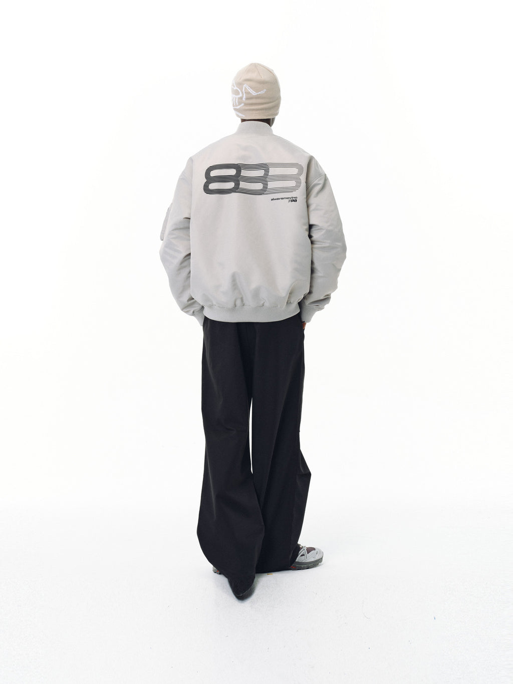 FPA Phantom 8 Pilot Jacket for Sports, Windproof, Baseball Collar, Unisex Loose-Fit Trendy Outerwear