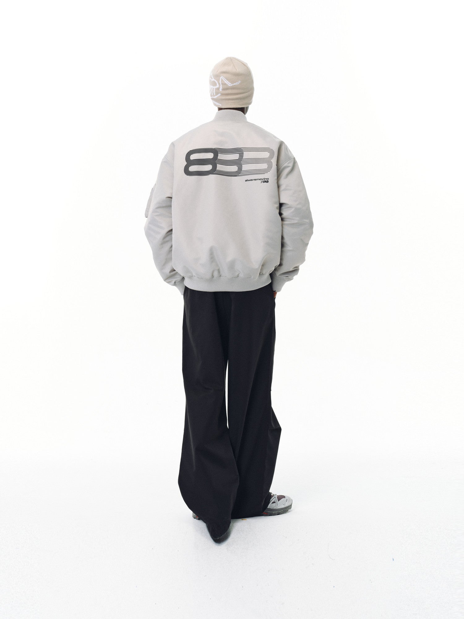 FPA Phantom 8 Pilot Jacket for Sports, Windproof, Baseball Collar, Unisex Loose-Fit Trendy Outerwear