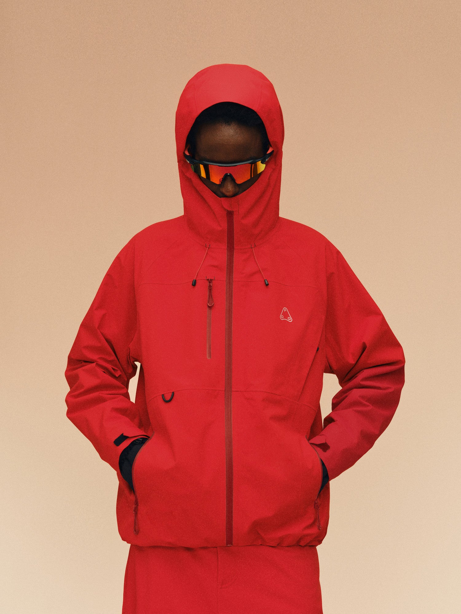 FPA Color-Block Windbreaker - Chinese New Year Limited Edition, Outdoor Sports, Windproof & Waterproof Hooded Jacket