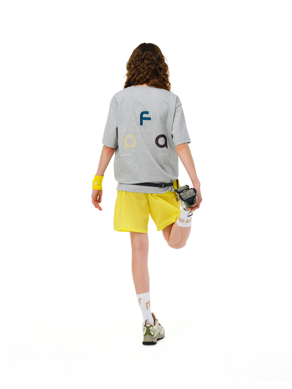 FPA Ice Cream Color Block Triangle Logo Athletic Quick-Dry Antimicrobial Short Sleeve T-Shirt - National Trend Summer Basic Logo Tee