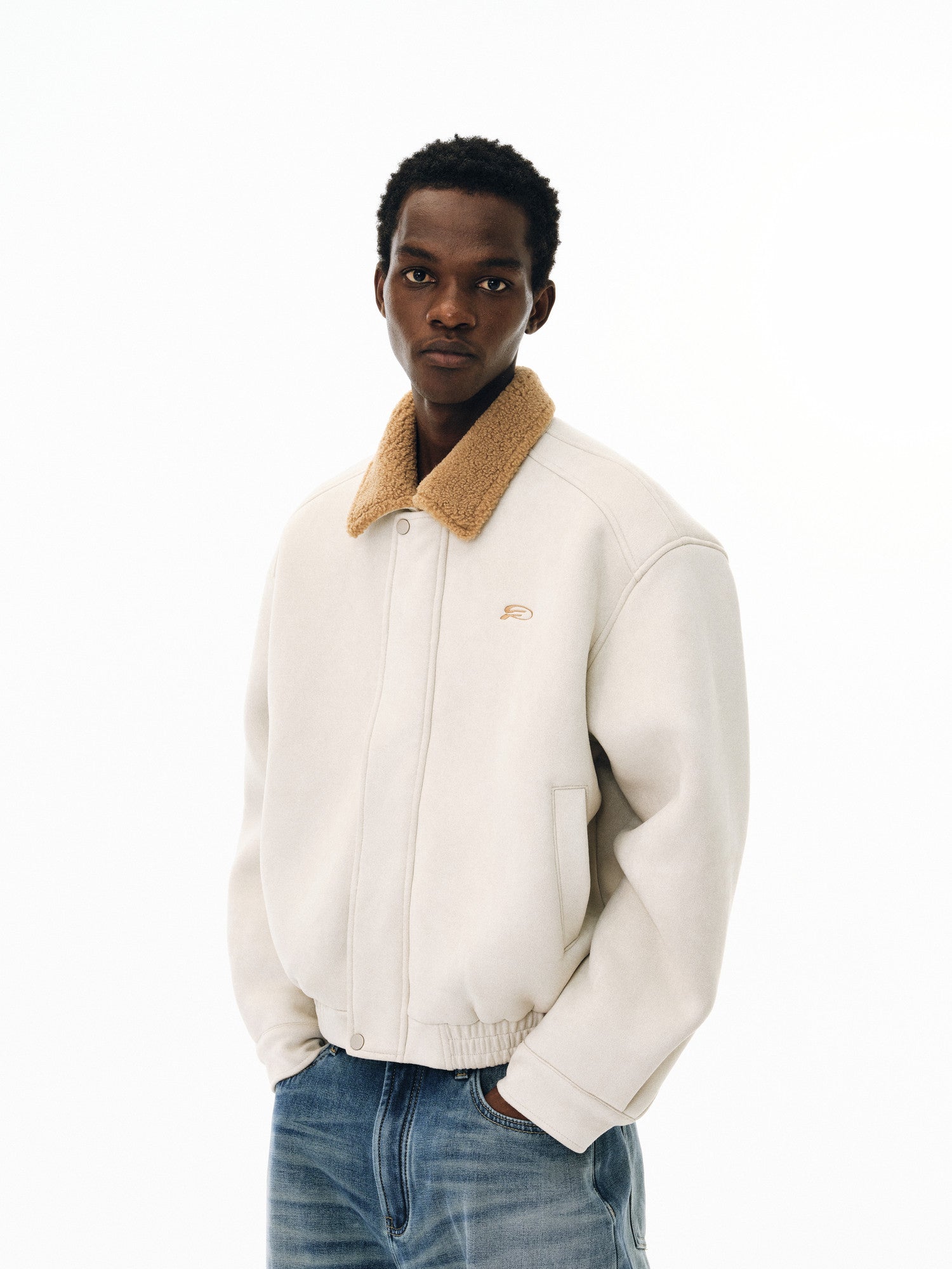 FPA Faux Shearling Jacket for Fall/Winter – Loose-Fit, Trendy, Unisex, Short Collar Coat