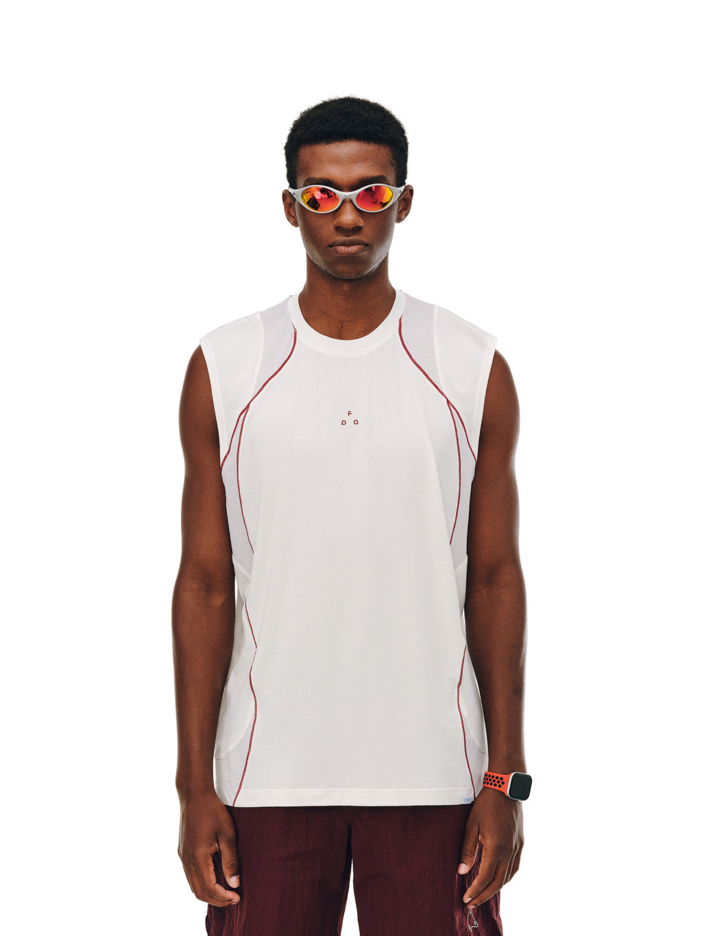 FPA Arc Contrast COOLMAX Quick-Dry Sports Vest Men's Summer Outdoor Fitness Round Neck Sleeveless T-Shirt