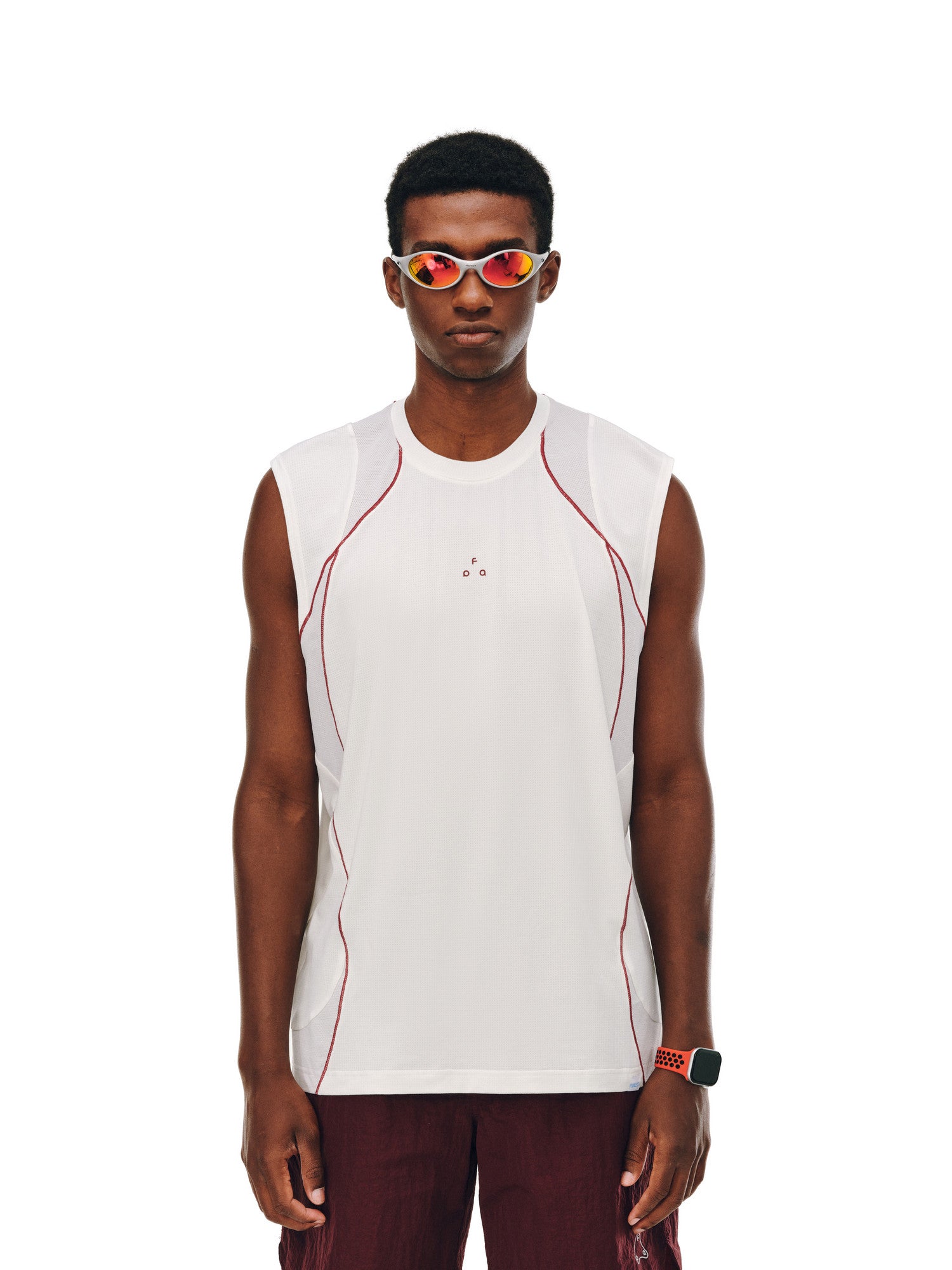 FPA Arc Contrast COOLMAX Quick-Dry Sports Vest Men's Summer Outdoor Fitness Round Neck Sleeveless T-Shirt