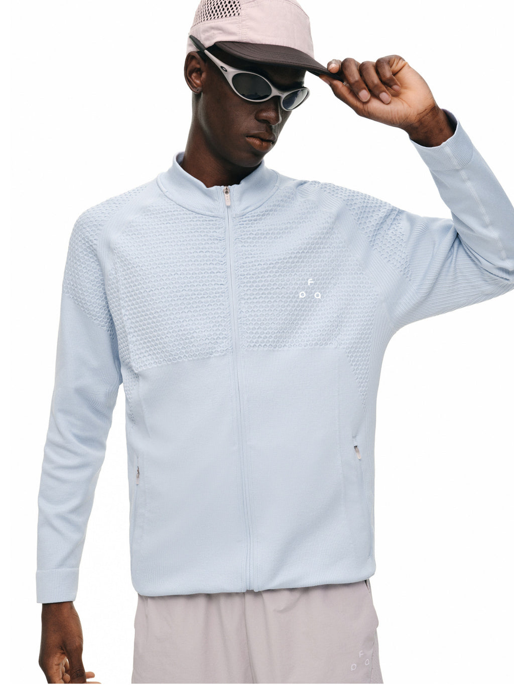 FPA One-Piece Knit Large Triangle Logo Jacket 2026 New Outdoor Sports Autumn Casual Stand Collar Men's