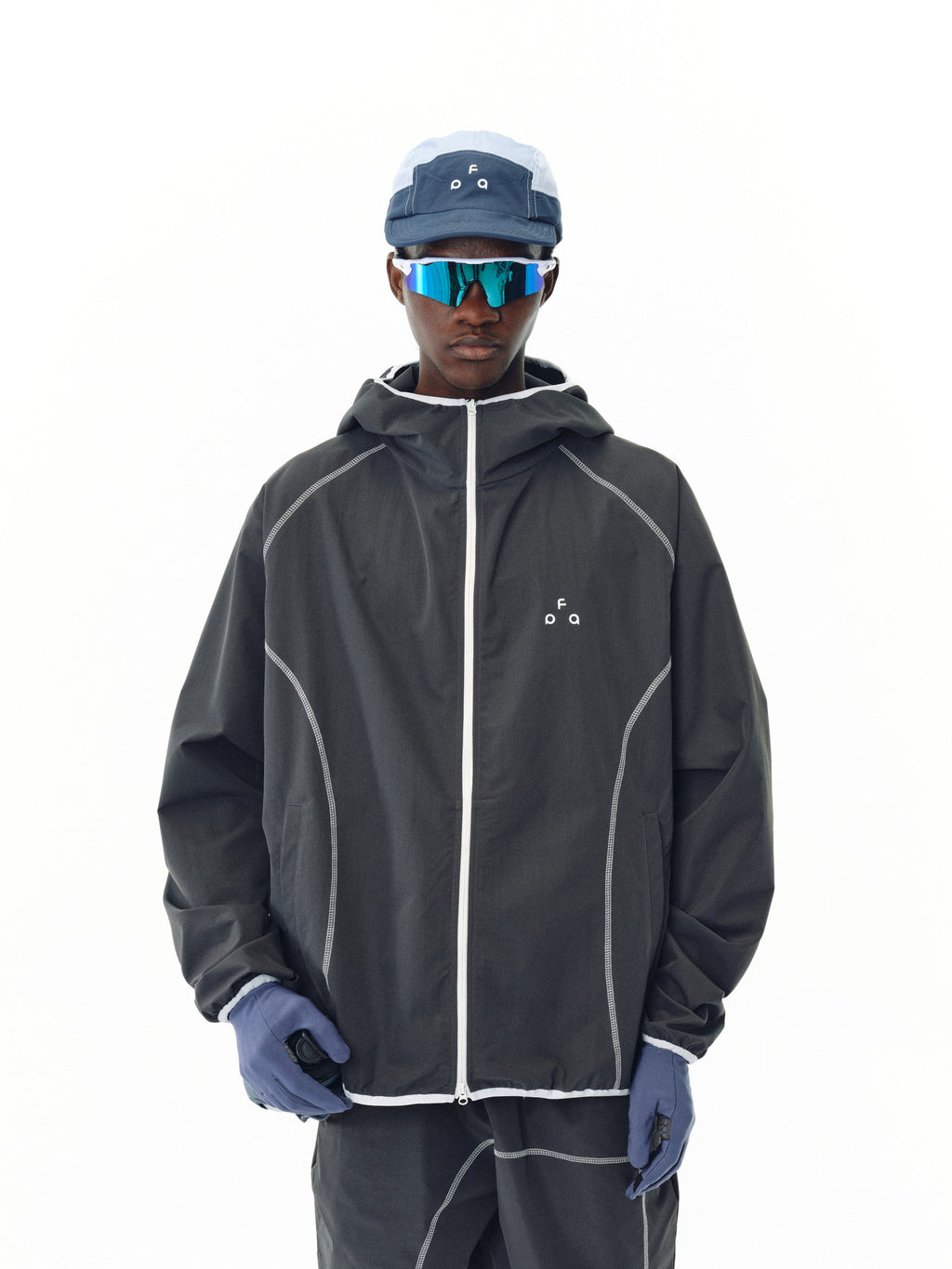 FPA UPF50+ Lightweight Training Zip-Up Jacket for Outdoor Sports, Loose-Fit Unisex Sun Protection
