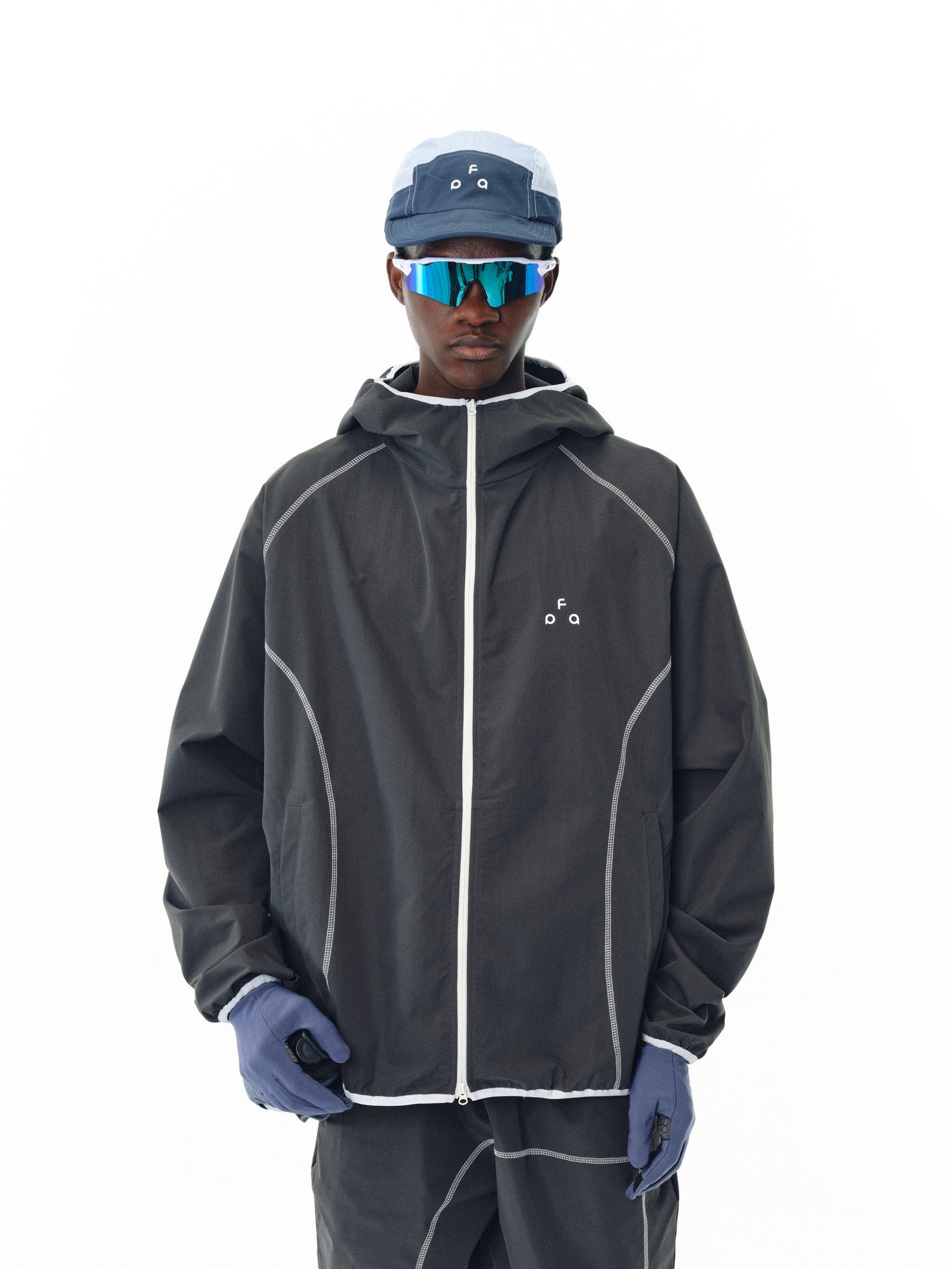 FPA UPF50+ Lightweight Training Zip-Up Jacket for Outdoor Sports, Loose-Fit Unisex Sun Protection