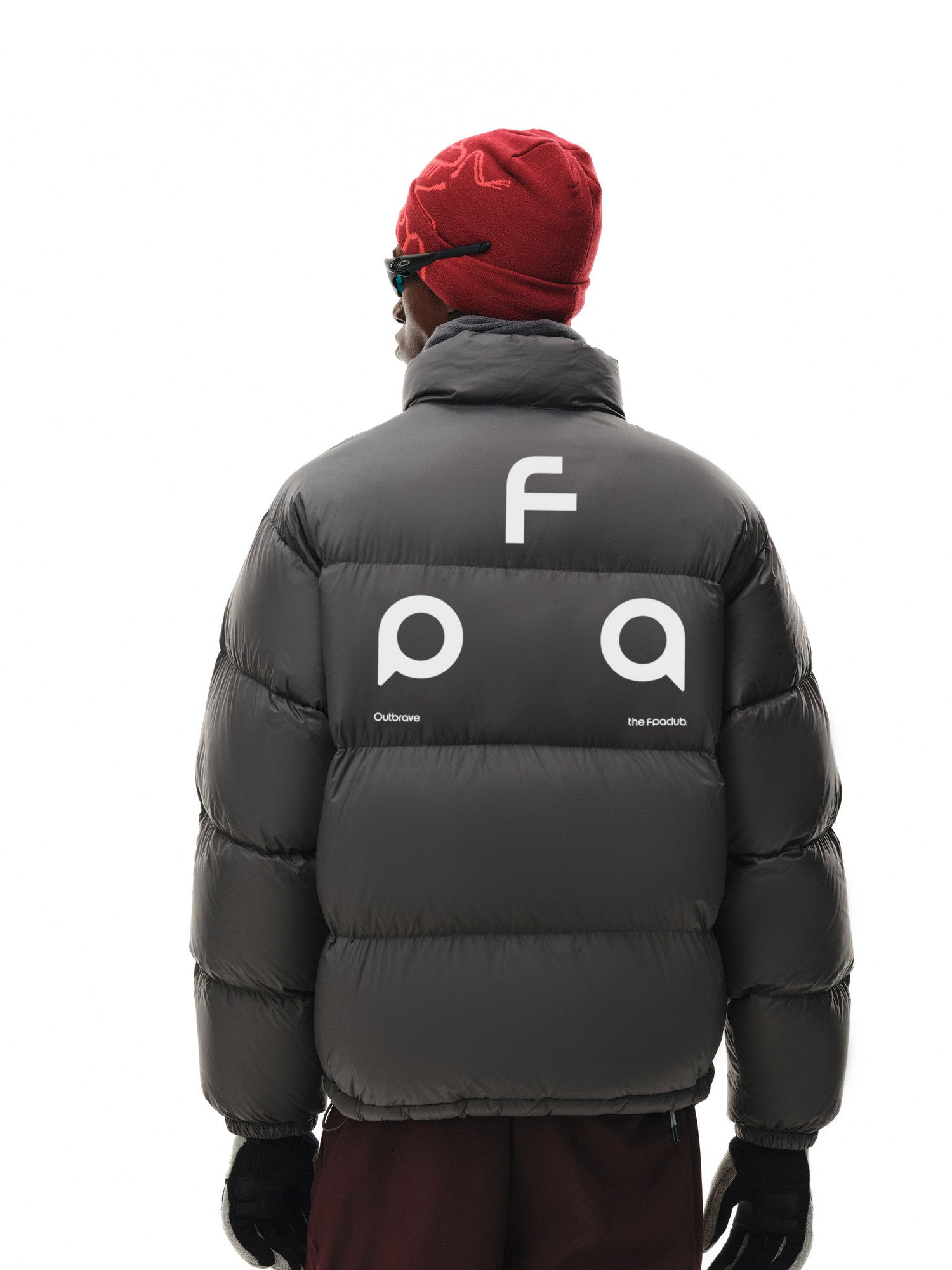 FPA Letter Brand Triangle Graphic Logo Down Jacket - Winter Basic Printed Couple Warm Down Coat