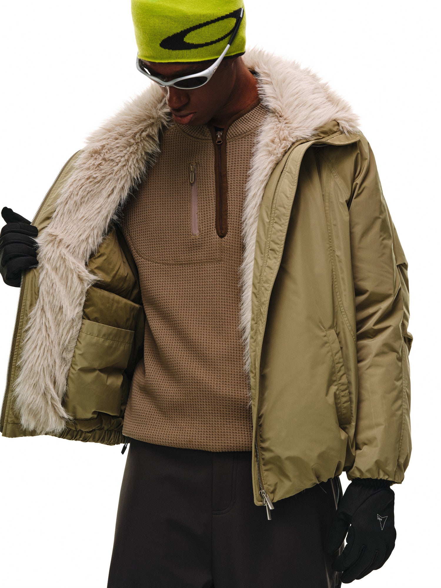 FPA Structured Fur Collar Down Jacket 2026 New Winter Design Premium Warm Couple Down Coat