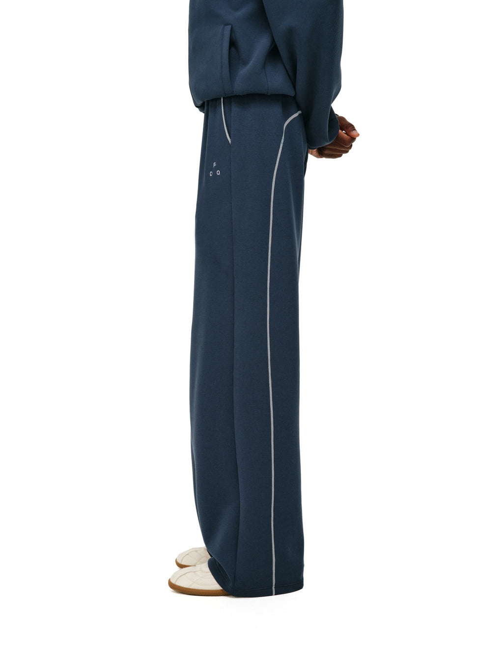 FPA Color-Block Casual Pants – Spring/Fall Outdoor Sport Set, Basic Logo Straight-Leg Loose Fit Sweatpants
