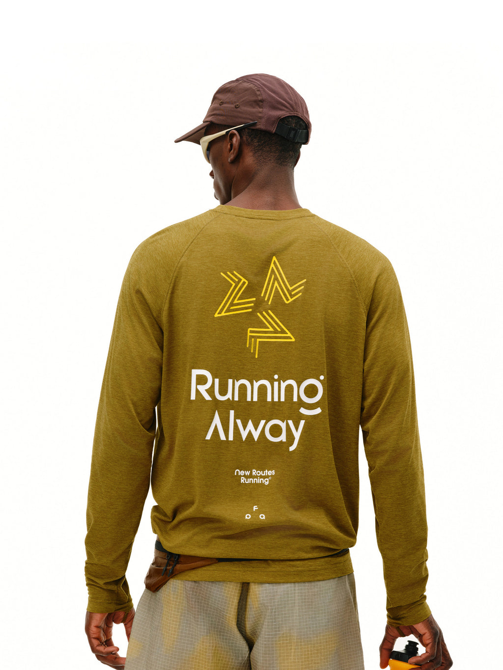 FPA7A Antibacterial Moisture-Wicking Long Sleeve Spring Outdoor Sports Running Fitness Casual Crew Neck Couple T-Shirt for Men
