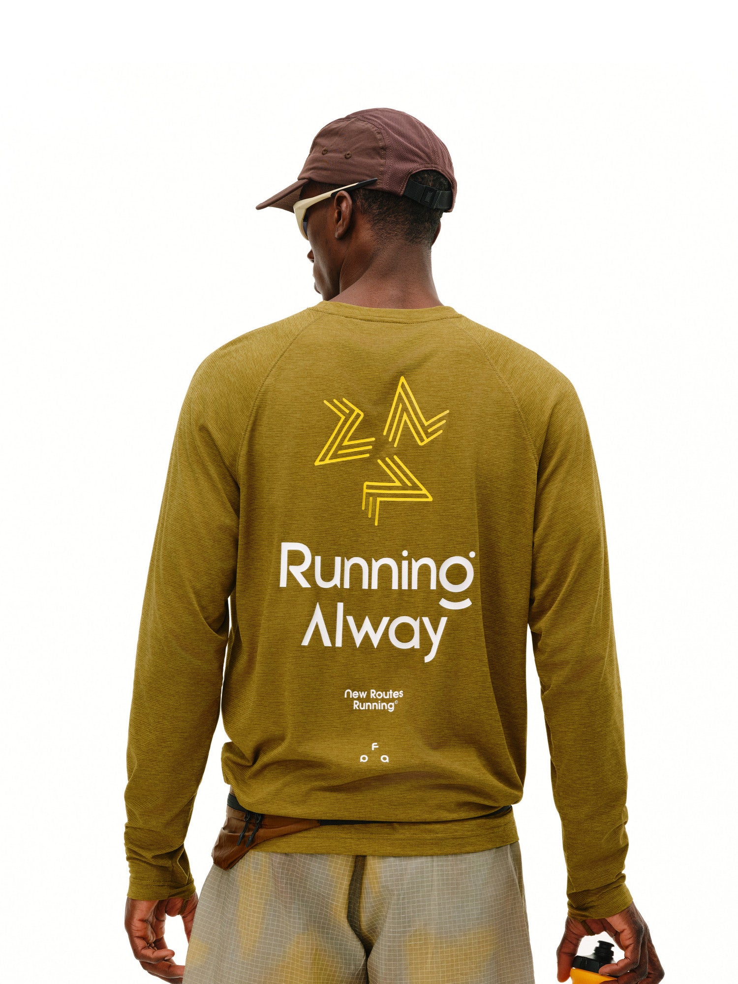 FPA7A Antibacterial Moisture-Wicking Long Sleeve Spring Outdoor Sports Running Fitness Casual Crew Neck Couple T-Shirt for Men