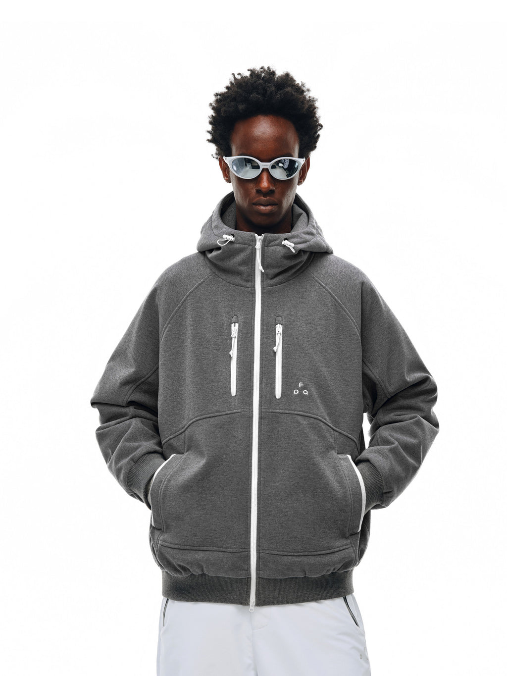 FPA 90% White Duck Down Wool-Blend Warm Coat – Men's Outdoor Casual Retro Hooded Down Jacket for Fall/Winter