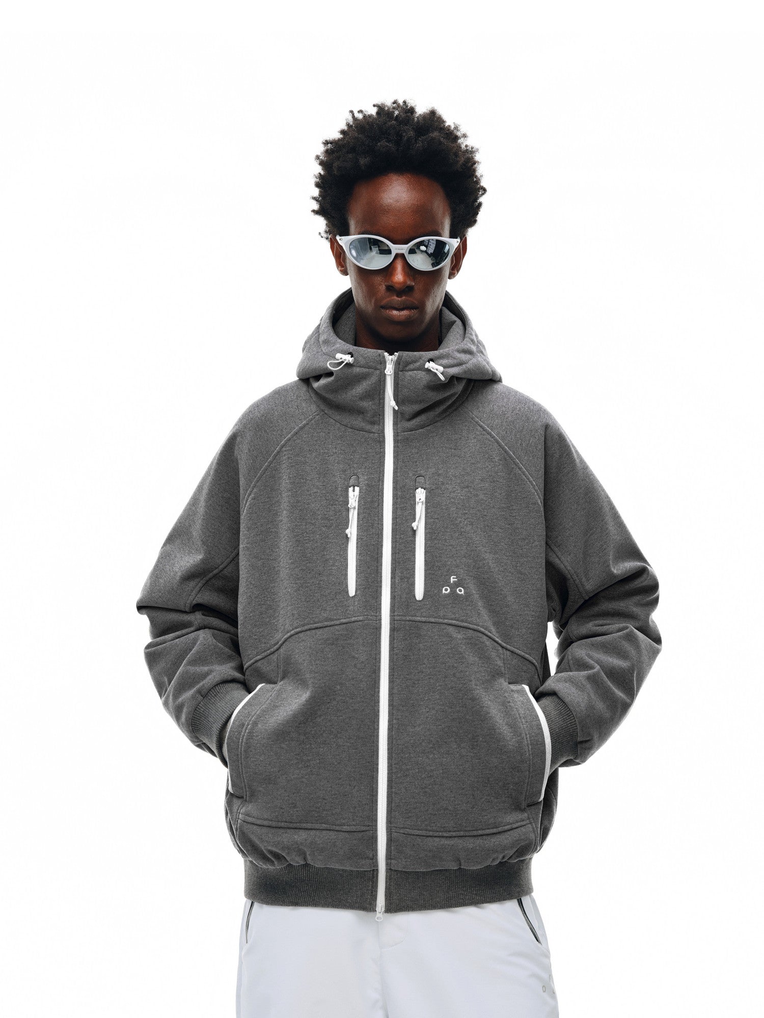 FPA 90% White Duck Down Wool-Blend Warm Coat – Men's Outdoor Casual Retro Hooded Down Jacket for Fall/Winter
