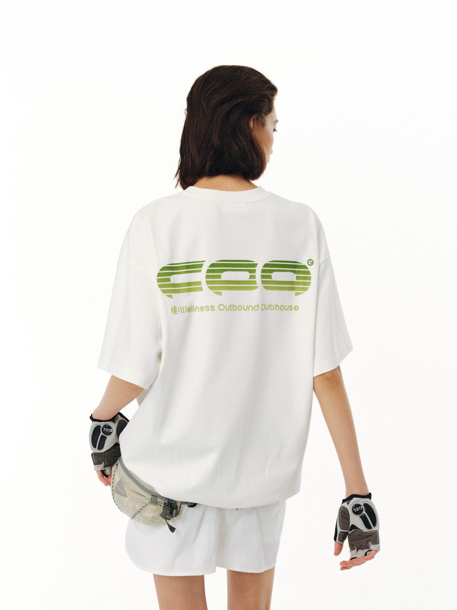 FPA Ice-Feel Quick-Dry Gradient Logo Short Sleeve T-Shirt – Chinese Streetwear Summer Athletic Loose Heavyweight Couple Tee