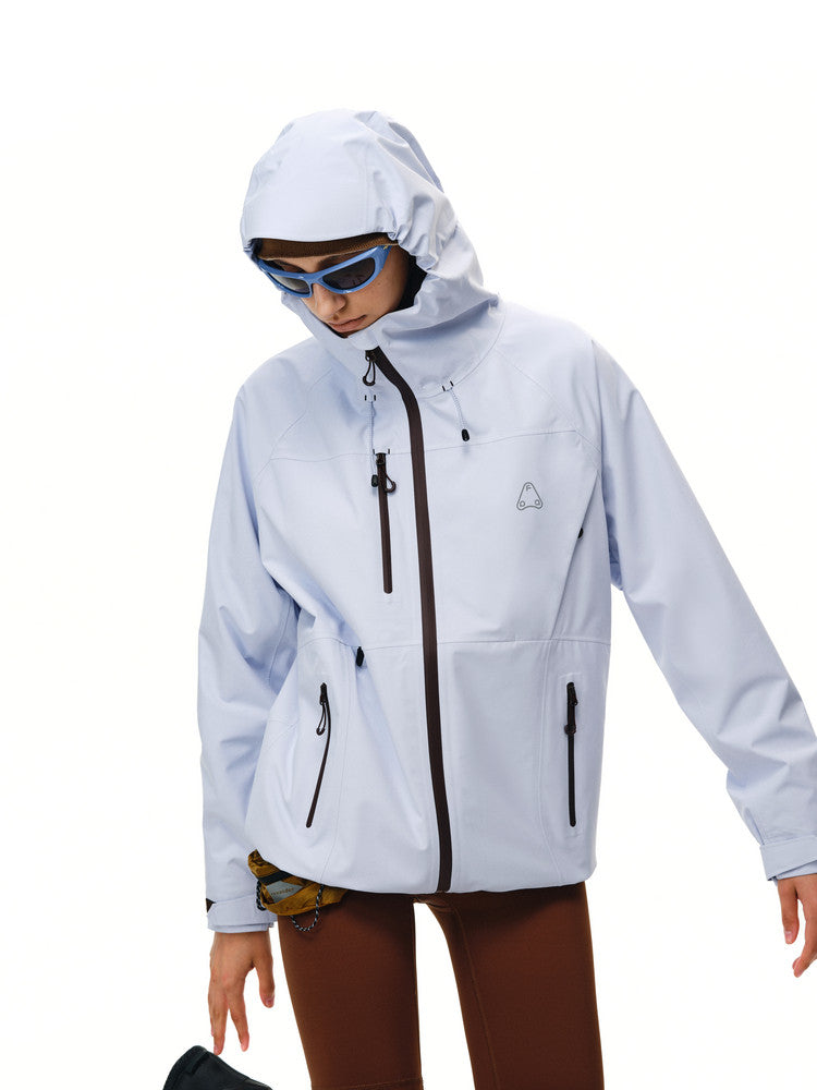 FPA Color-Block Multi-Pocket 3L Hardshell Jacket - Chinese Street Style Outdoor Hiking Couple Unisex