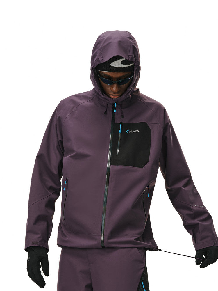 FPA Rain Shield Sealed-Seam Color-Block Hardshell Jacket – Chinese Streetwear Outdoor Sports Coat