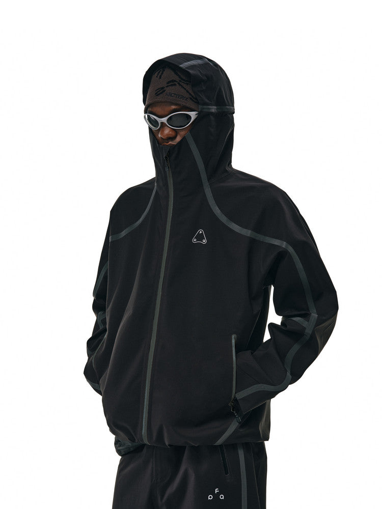 FPA 3L Outdoor Hardshell Jacket with Waterproof Breathable Technology - Light Arc Inner and Outer Seam Sealing