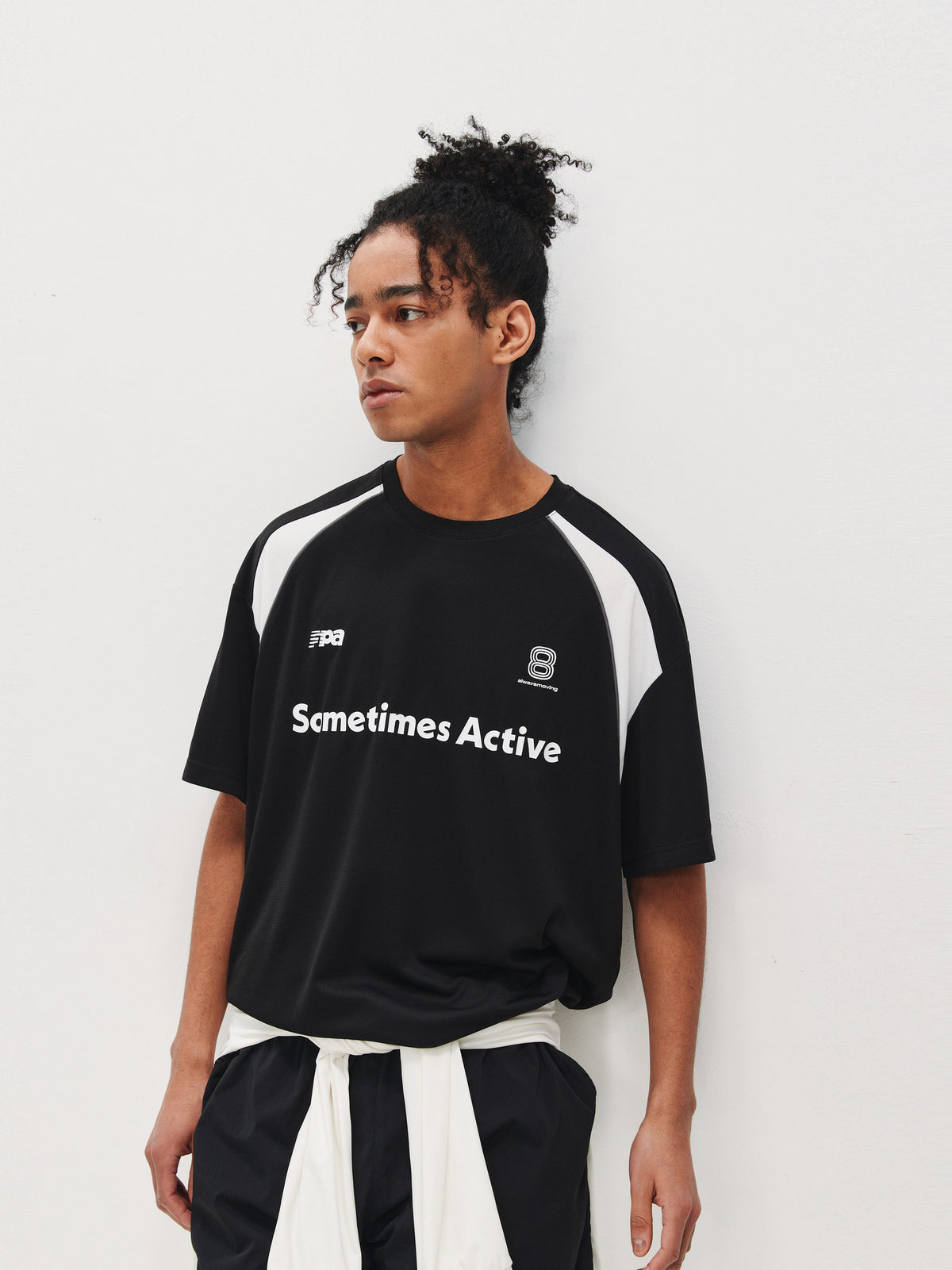 FPA Quick-Dry Breathable Mesh Athletic Short Sleeve T-Shirt - Summer Chinese Streetwear Loose Fit Round Neck Black Tee for Men