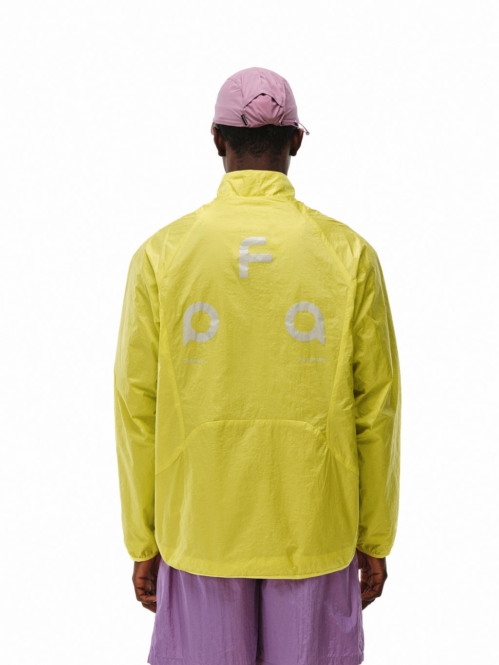 FPA Structured Triangle Print Jacket – Spring Casual Unisex Stand Collar Loose Lightweight Outdoor Sports Jacket