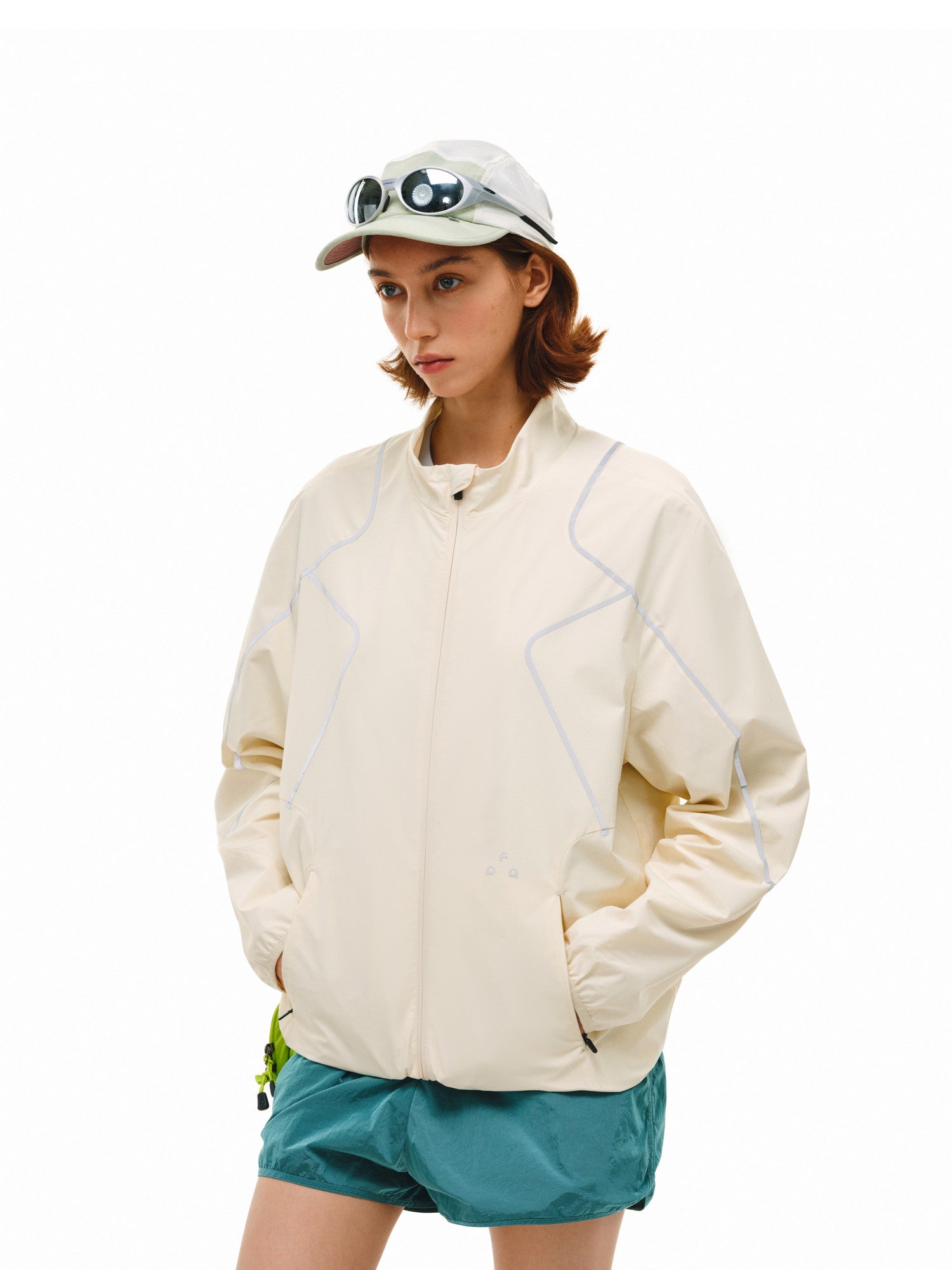 FPA Four-Way Stretch Cool-Touch Water-Repellent Stand Collar Jacket – Spring Lightweight Color-Block Couple Casual Outerwear