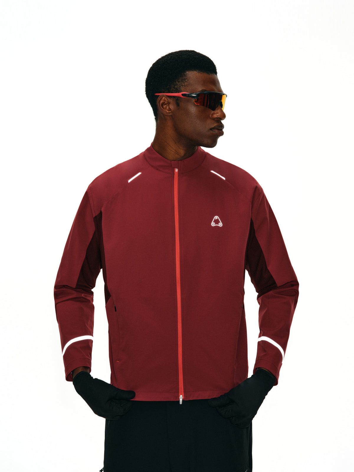 FPA Color-Block Sports Jacket – Outdoor Water-Resistant Lightweight Stand-Collar Jacket for Men, Hiking & Trail