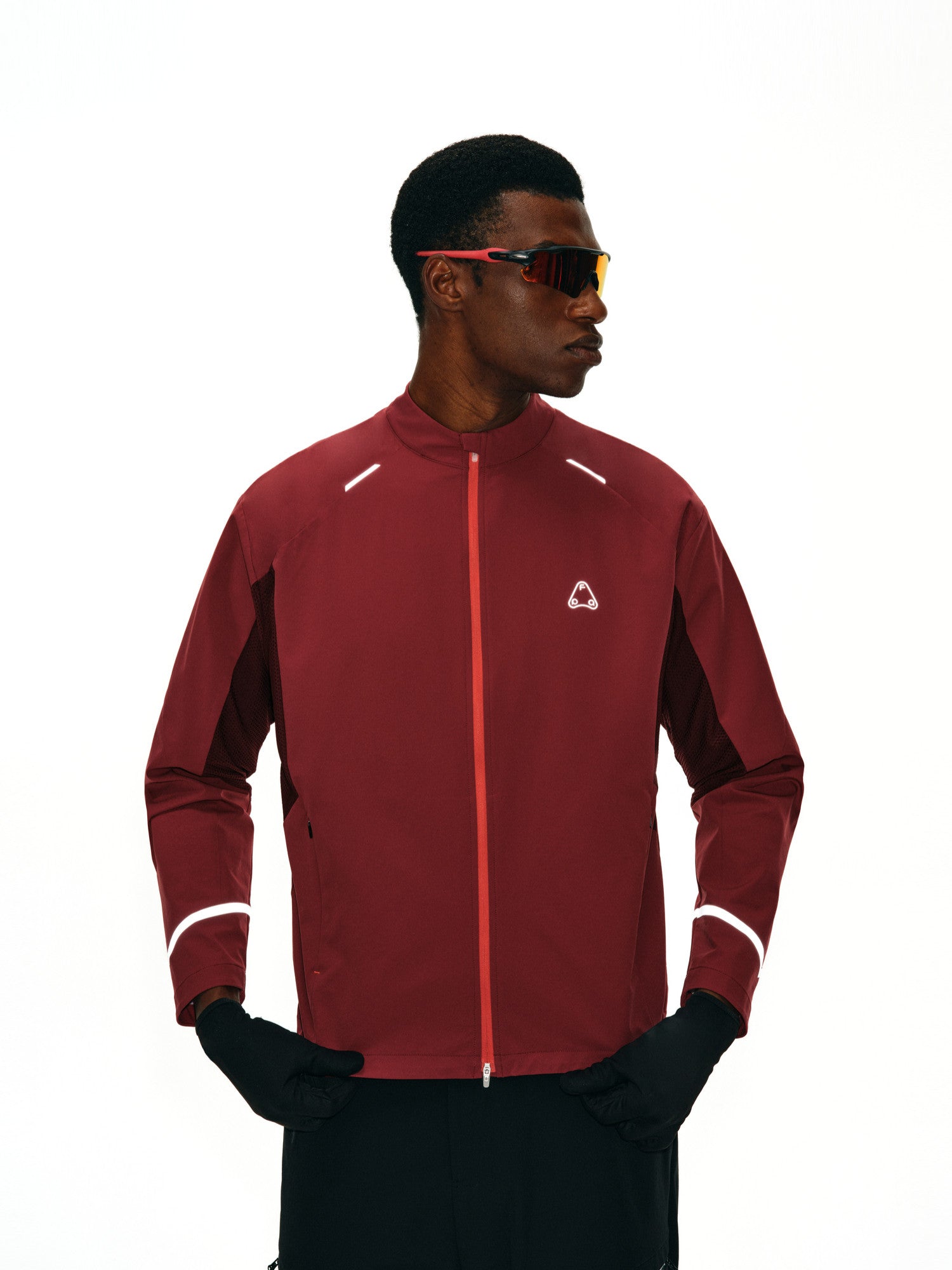 FPA Color-Block Sports Jacket – Outdoor Water-Resistant Lightweight Stand-Collar Jacket for Men, Hiking & Trail