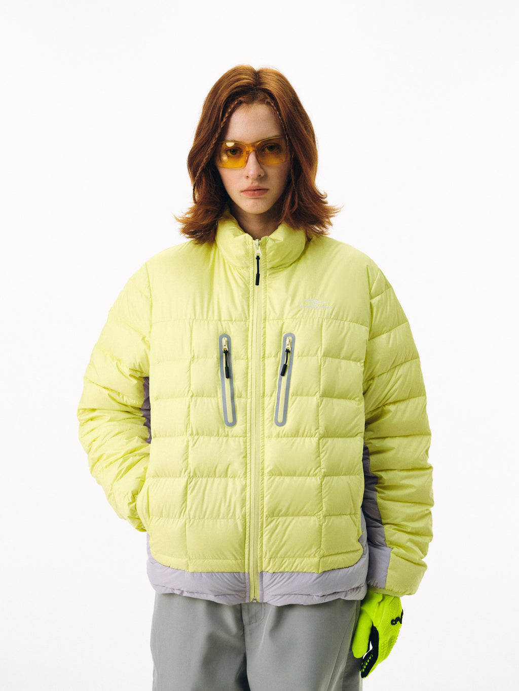 FPA 90% White Duck Down Three-Proof Paneled Double-Zip Winter Puffer Jacket, Windproof, Chinese Streetwear, Couple Style