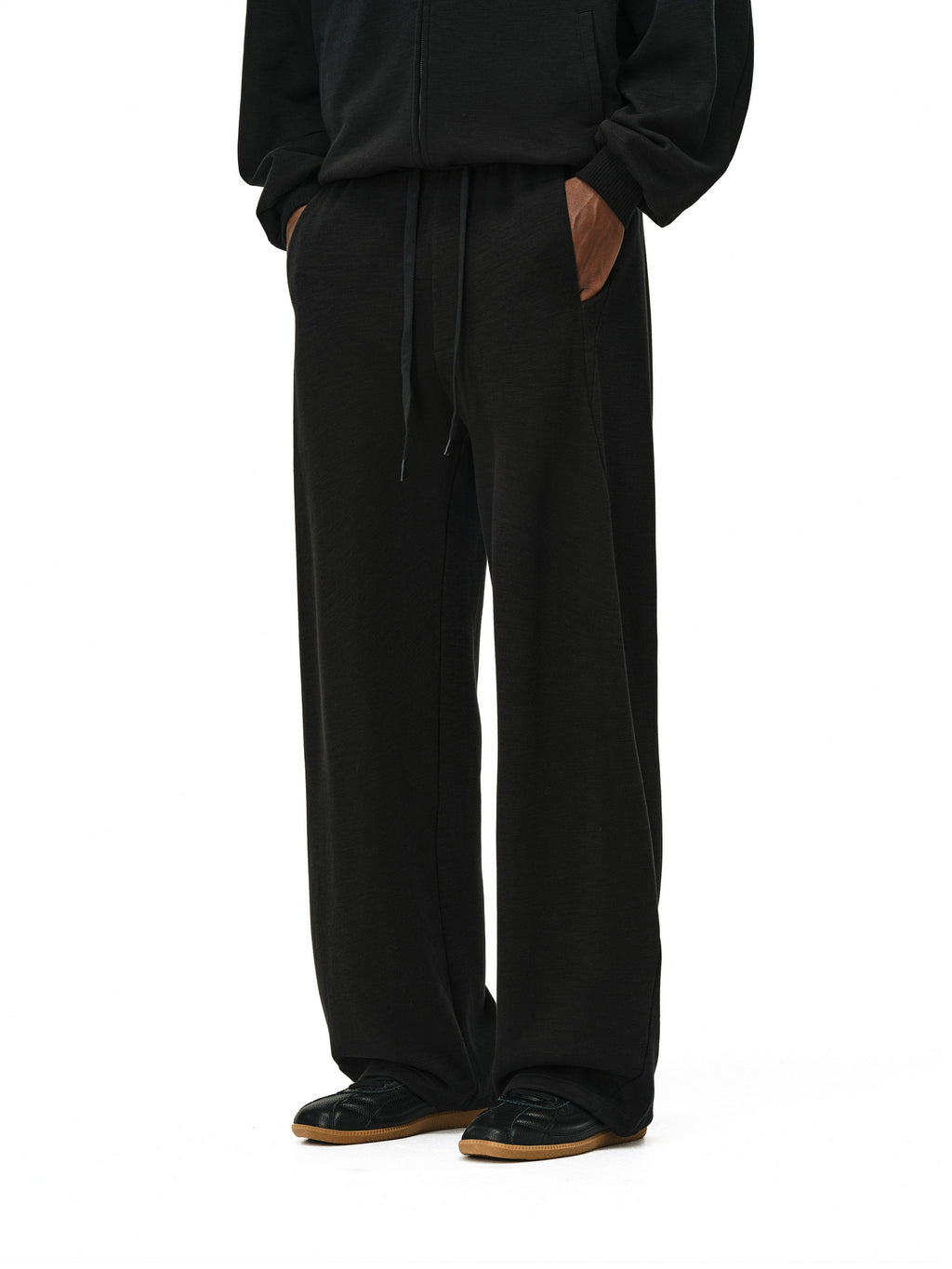 FPA Slub Cotton Terry Sweatpants – Moisture-Wicking, Relaxed Straight-Leg Casual Pants for Spring & Fall