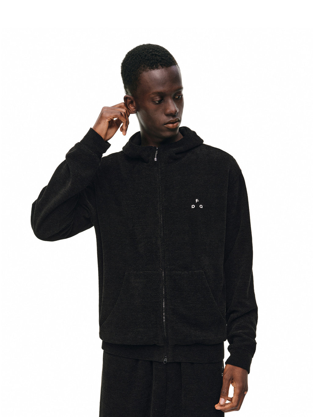 FPA Outdoor Sports Honeycomb Texture Knitted Cardigan Hooded Sweatshirt Jacket Autumn Design Casual Set Hoodie