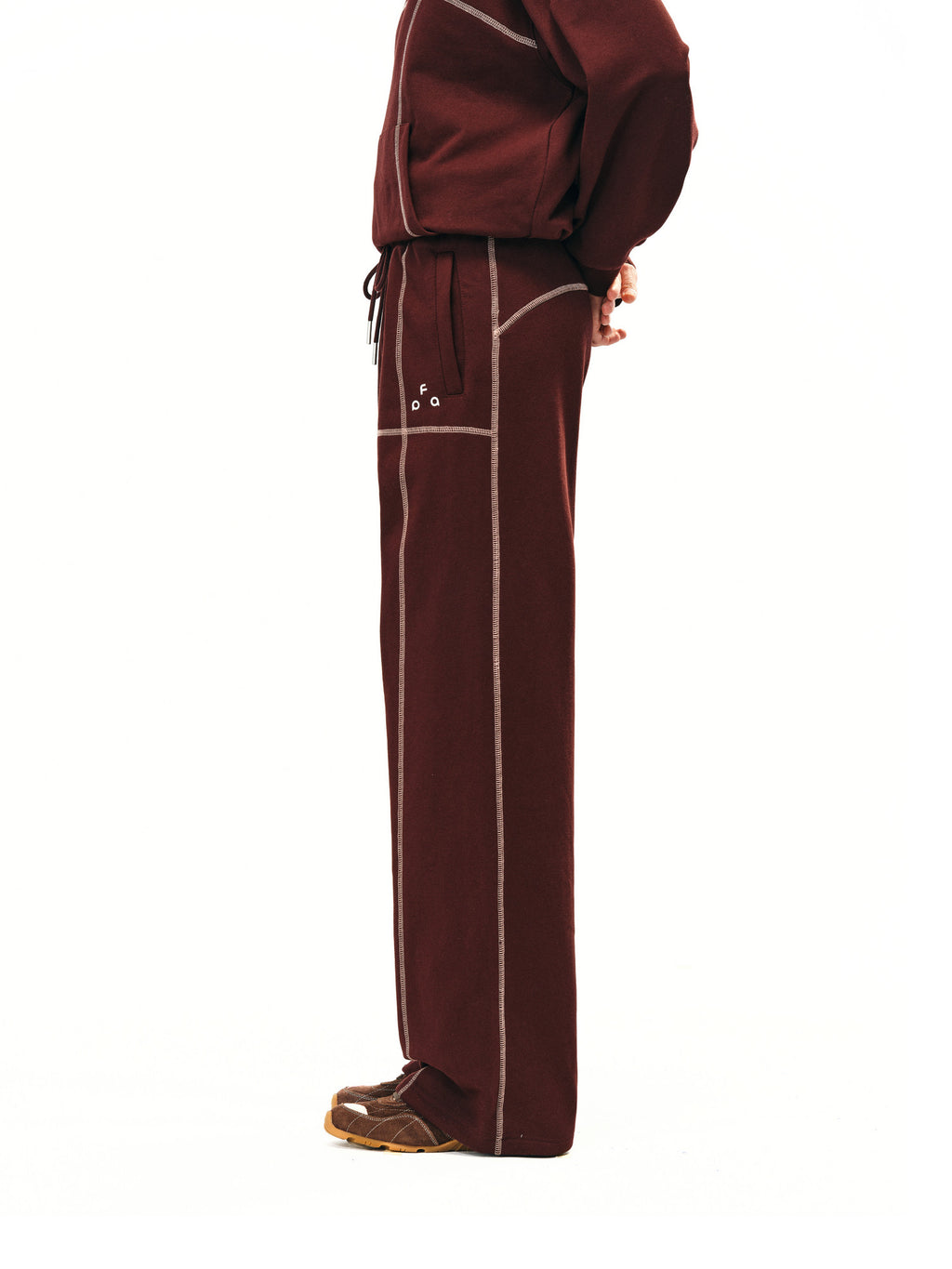 FPA Warm Fleece Casual Sweatpants 2026 Autumn New Style Loose Straight-Leg Unisex Trendy Streetwear Pants
