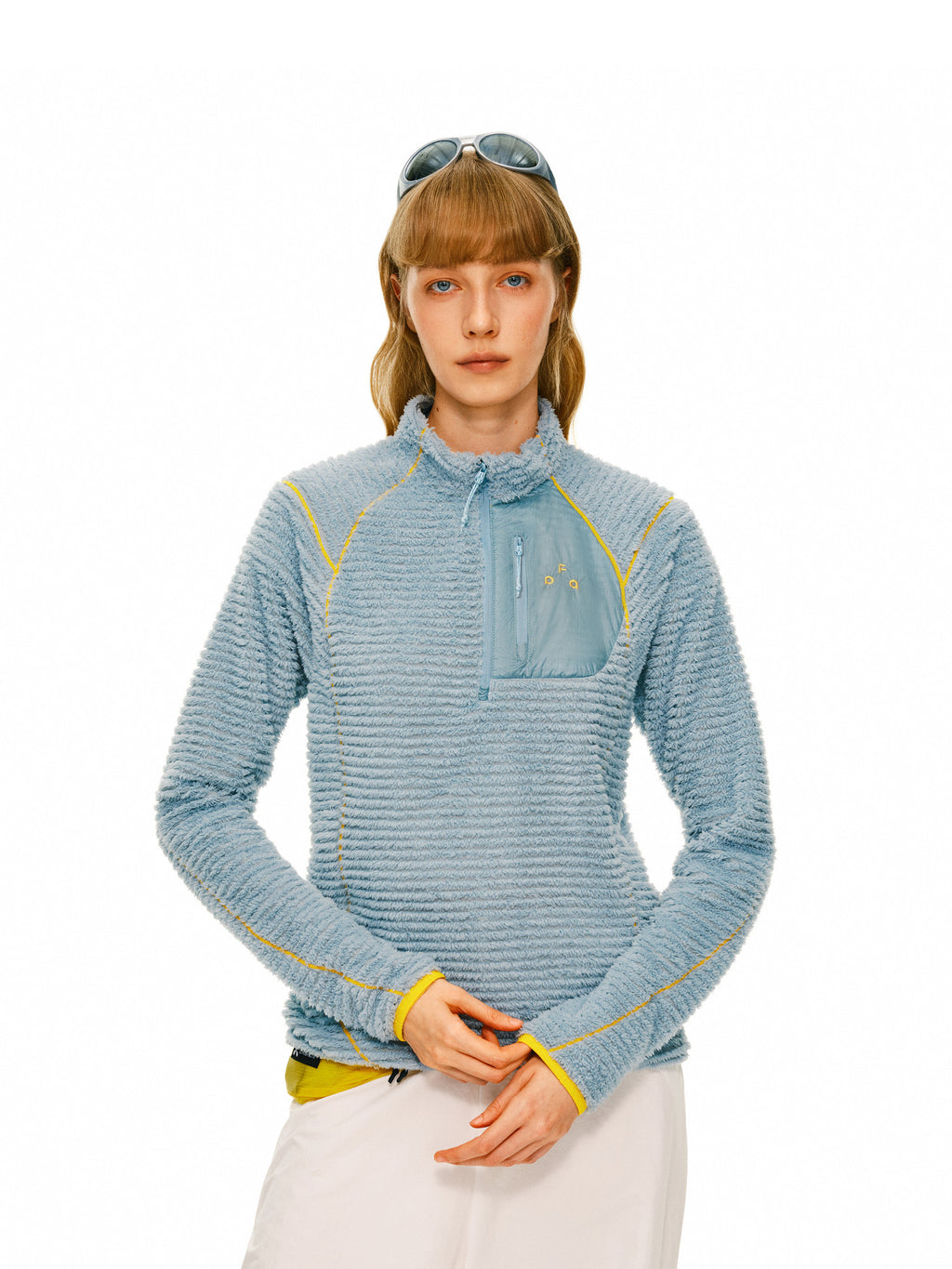 FPA Half-Zip Primaloft® Fleece Outdoor Sweatshirt, Breathable Color-Block Couple Stand Collar Jacket
