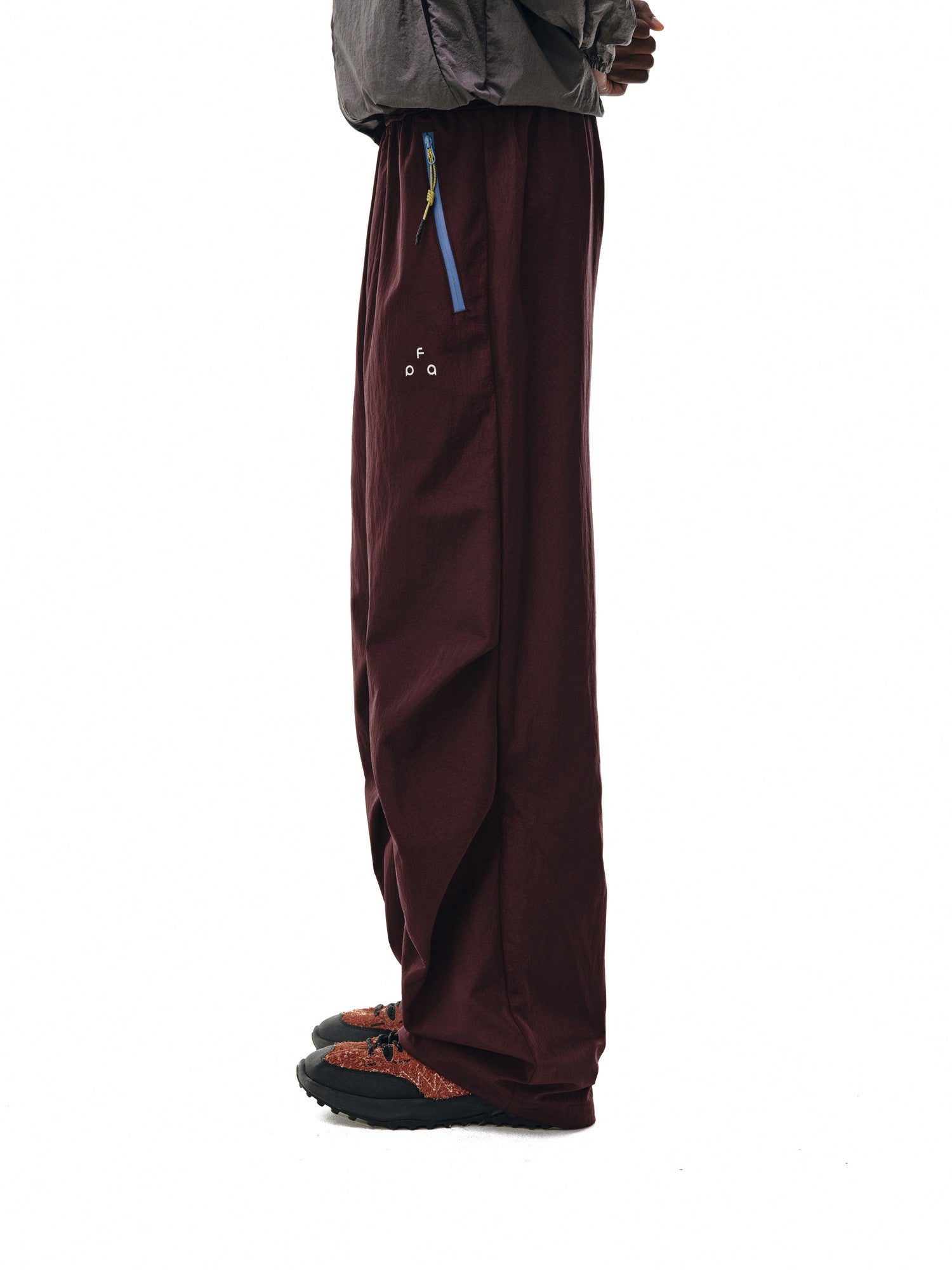 FPA Outdoor Color-Block Waterproof Zipper Thickened All-Season Paratrooper Pants, Spring/Autumn Athletic Straight-Leg Casual Pants for Men