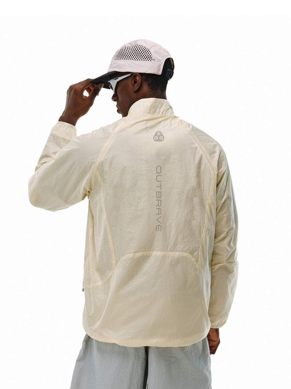 FPA Printed Structure Jacket Casual Stand Collar Lightweight Couple Spring/Autumn National Trend Outdoor Thin Men's Jacket