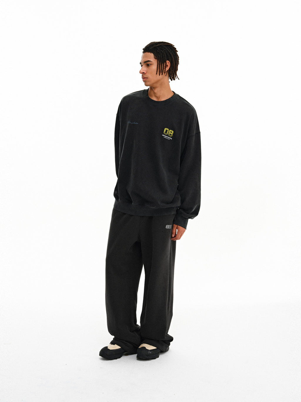 FPA Heavyweight Straight-Leg Sweatpants – Retro Loose-Fit Casual Lounge Pants for Couples, Autumn/Winter Streetwear