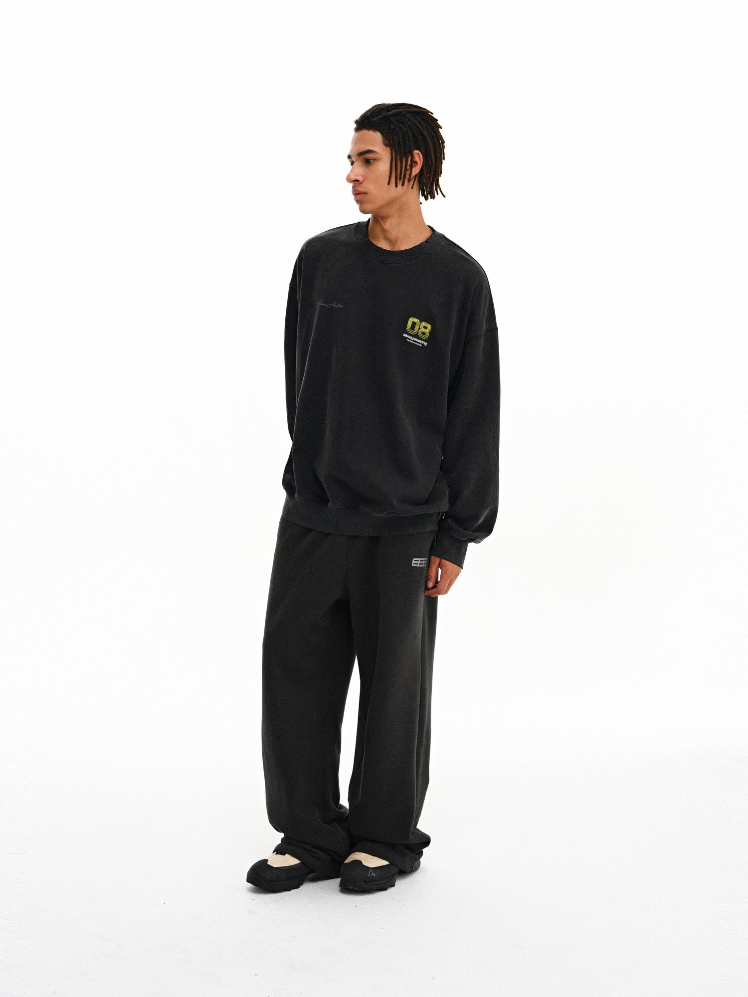 FPA Heavyweight Straight-Leg Sweatpants – Retro Loose-Fit Casual Lounge Pants for Couples, Autumn/Winter Streetwear