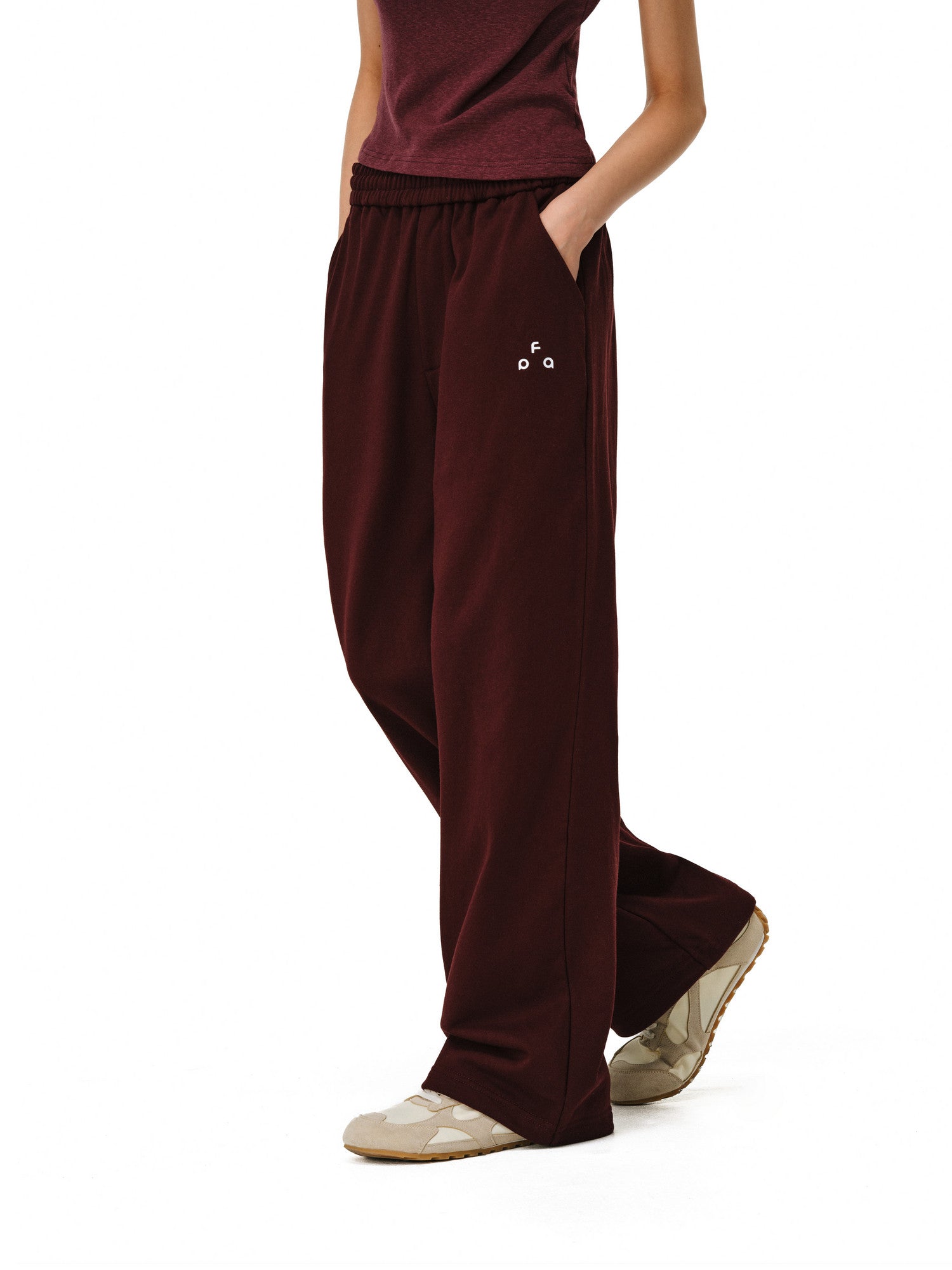 FPA Heavy Terry Warm Fleece Sweatpants – Casual Relaxed Unisex Straight-Leg Long Pants for Spring and Autumn