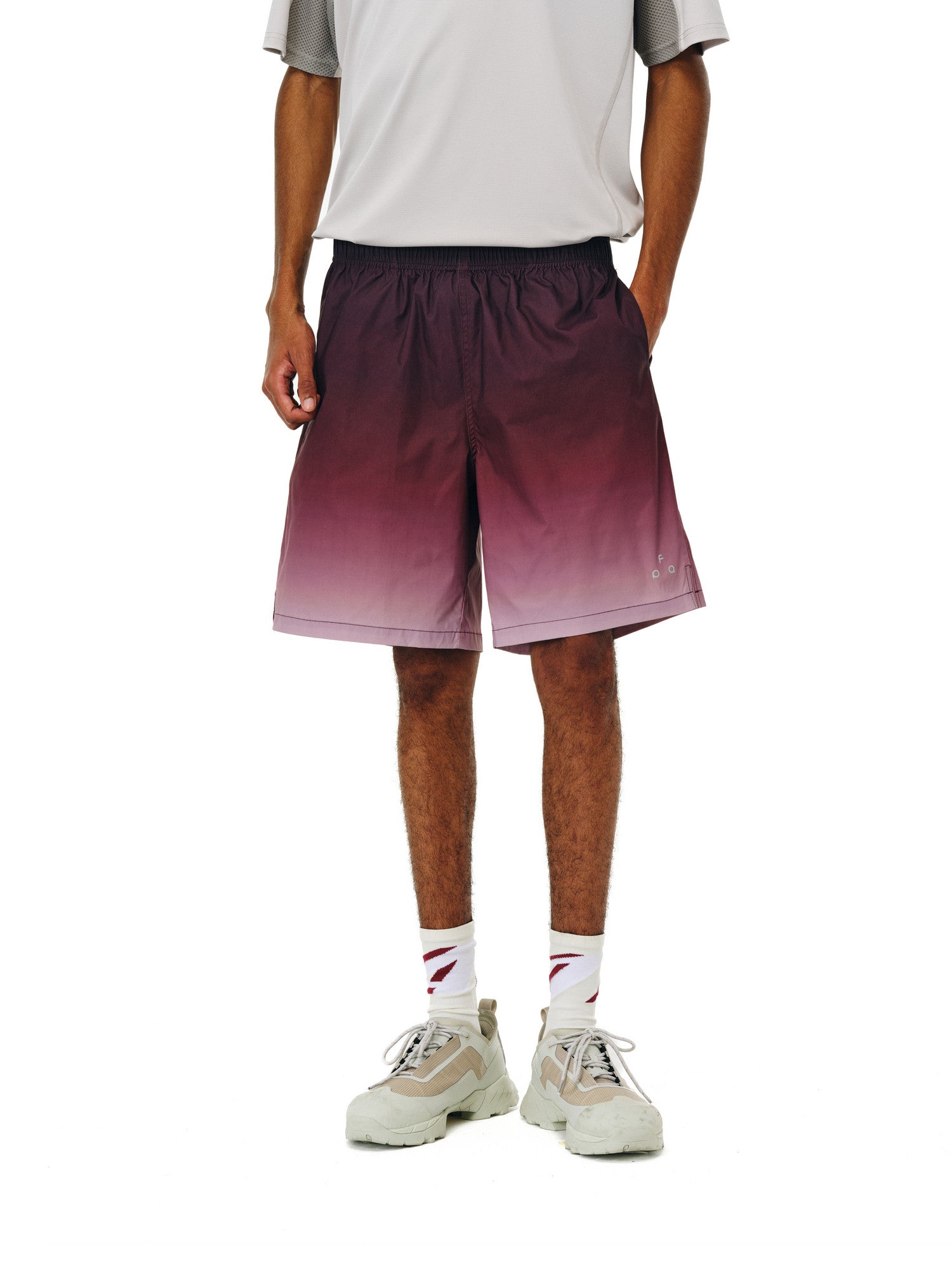 FPA Men's Bright Gradient Five-Point Beach Shorts, Summer Lightweight Loose Casual Mid-Length Shorts
