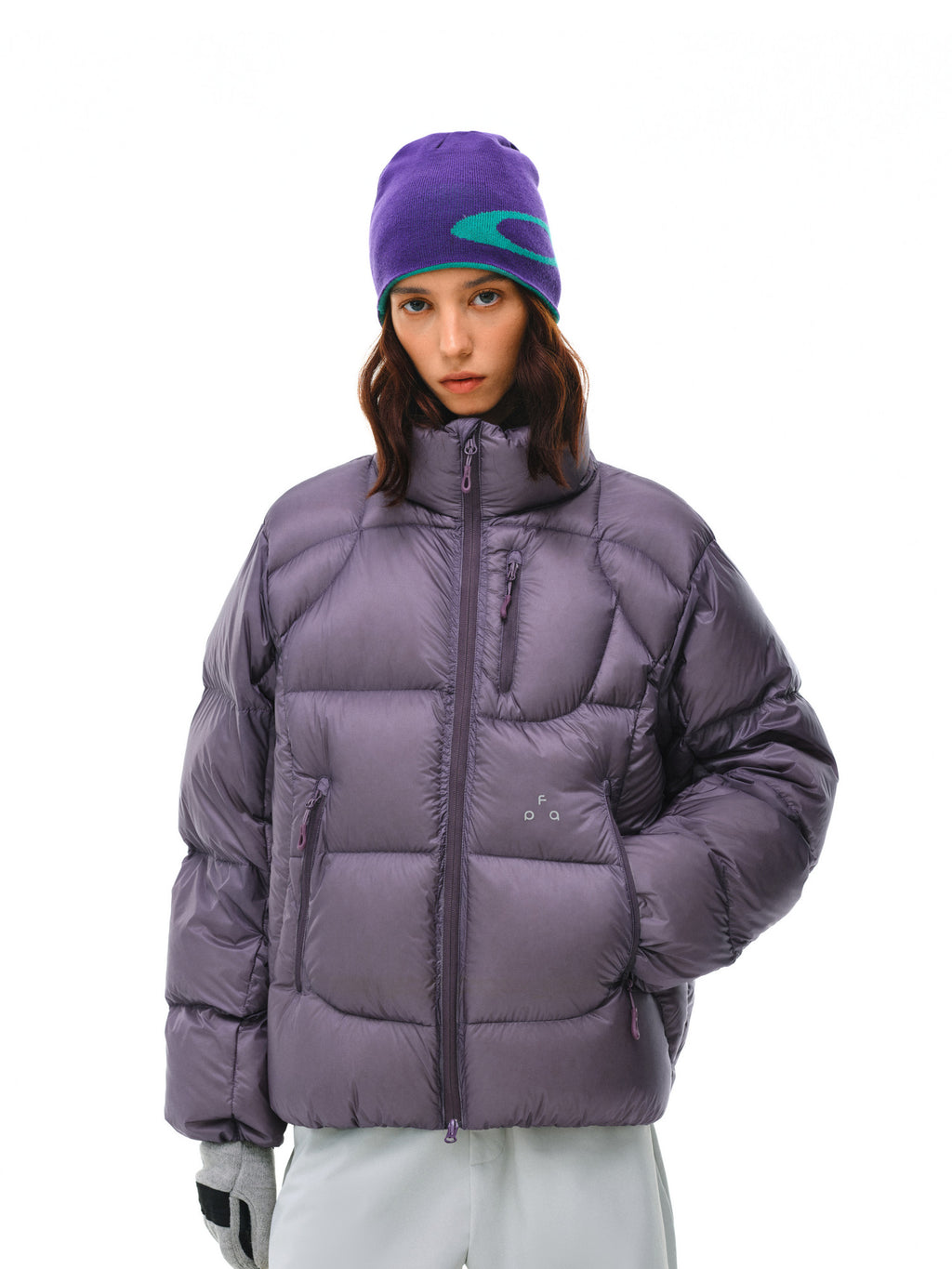 FPA 800FP 95% White Duck Down Aurora Structured Stand Collar Down Jacket – Winter Heavyweight Couple's Down Coat