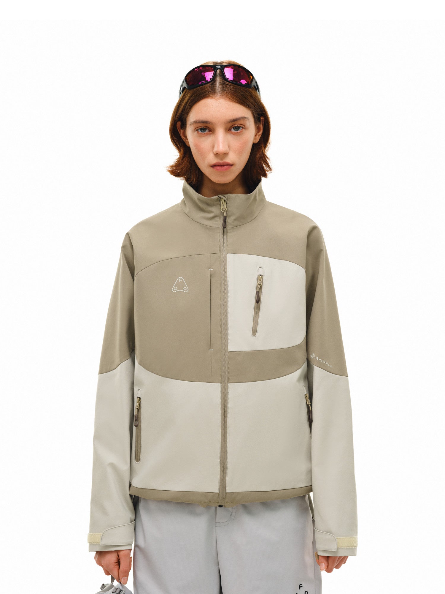 FPA Three-Proof Paneled Shell Jacket Spring Design High-End Contrast Color Stand Collar Outdoor Couple Sports Jacket for Men
