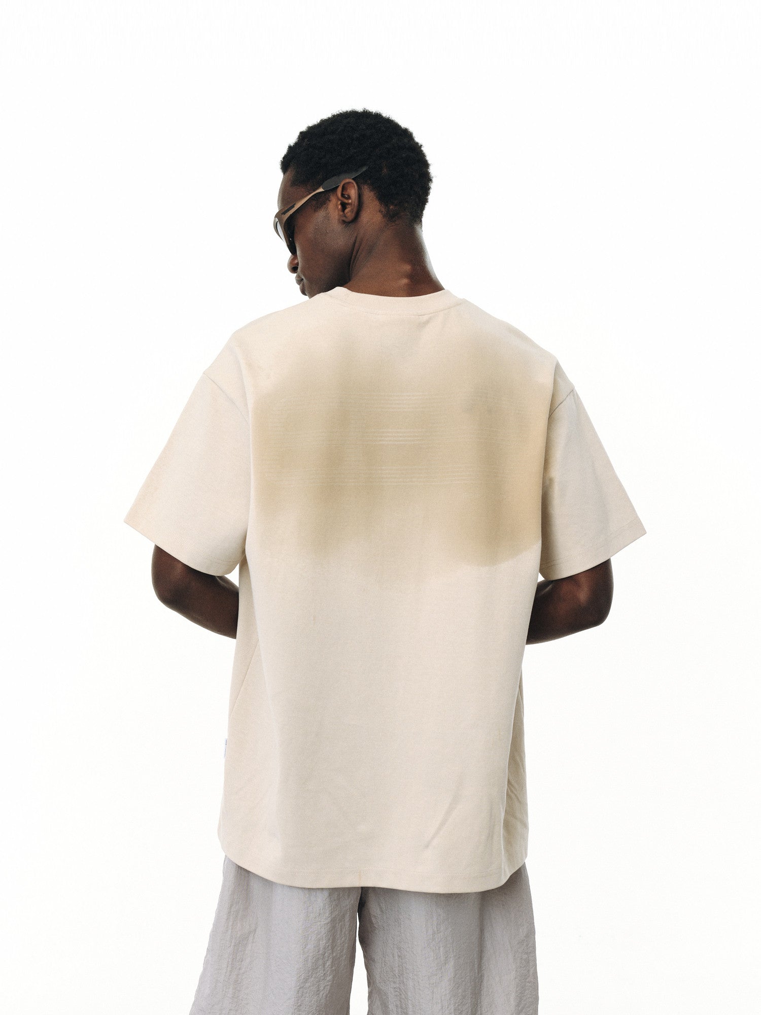 FPA Water-Reveal Logo Cool-Touch Long-Staple Cotton Sports Short Sleeve T-Shirt, Chinese Streetwear Design, Round Neck, Loose Fit
