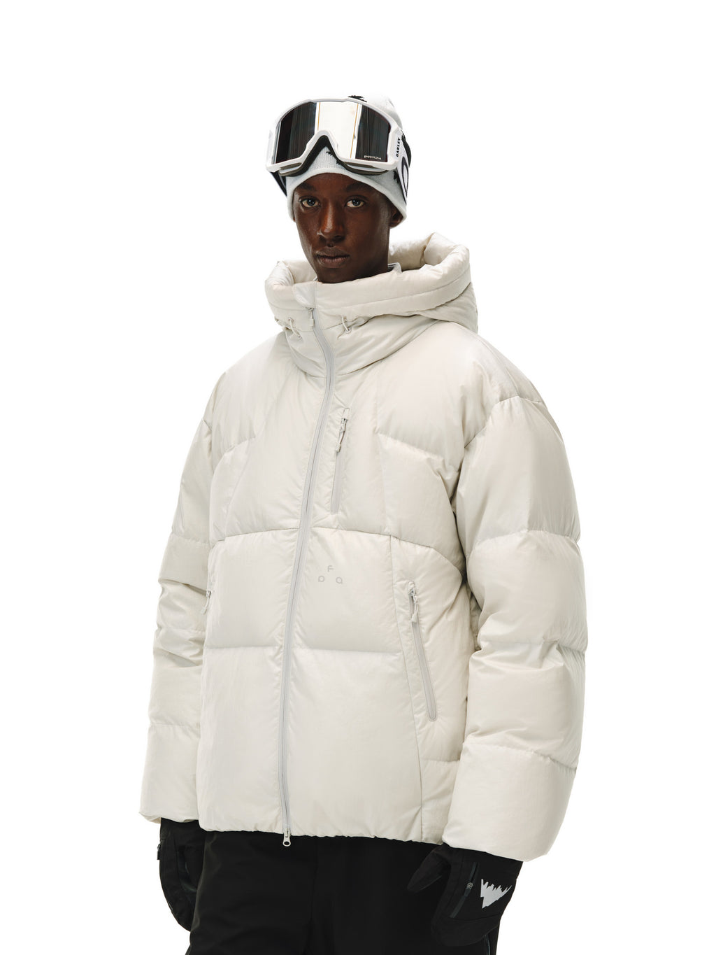 FPA Skin-Touch Glossy No-Wash Quilted Hooded Down Jacket for Winter Outdoor Sports, Unisex Couple Style